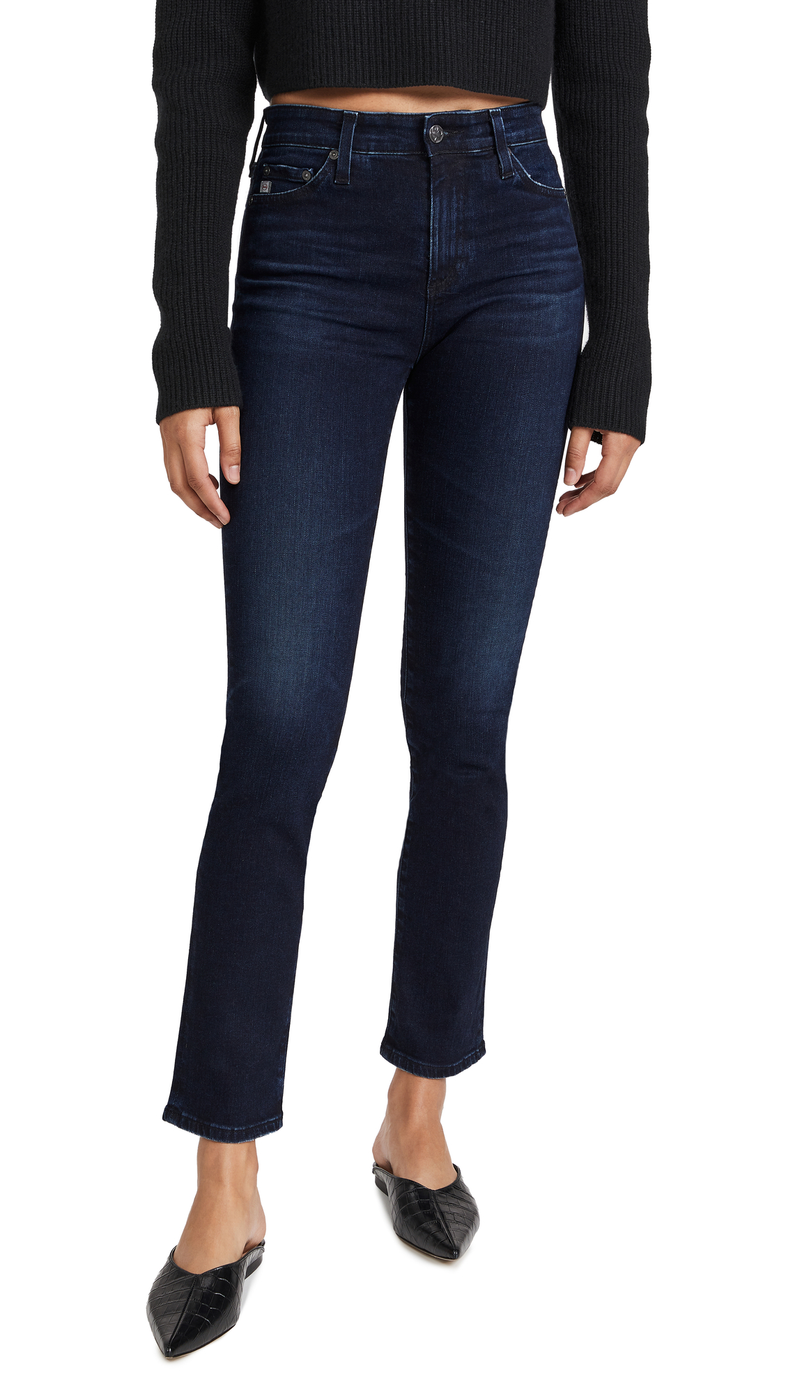 AG Adriano Goldschmied Women's Mari High-Rise Skinny Jeans - Stretch Denim Pants for Casual Wear & Night Out