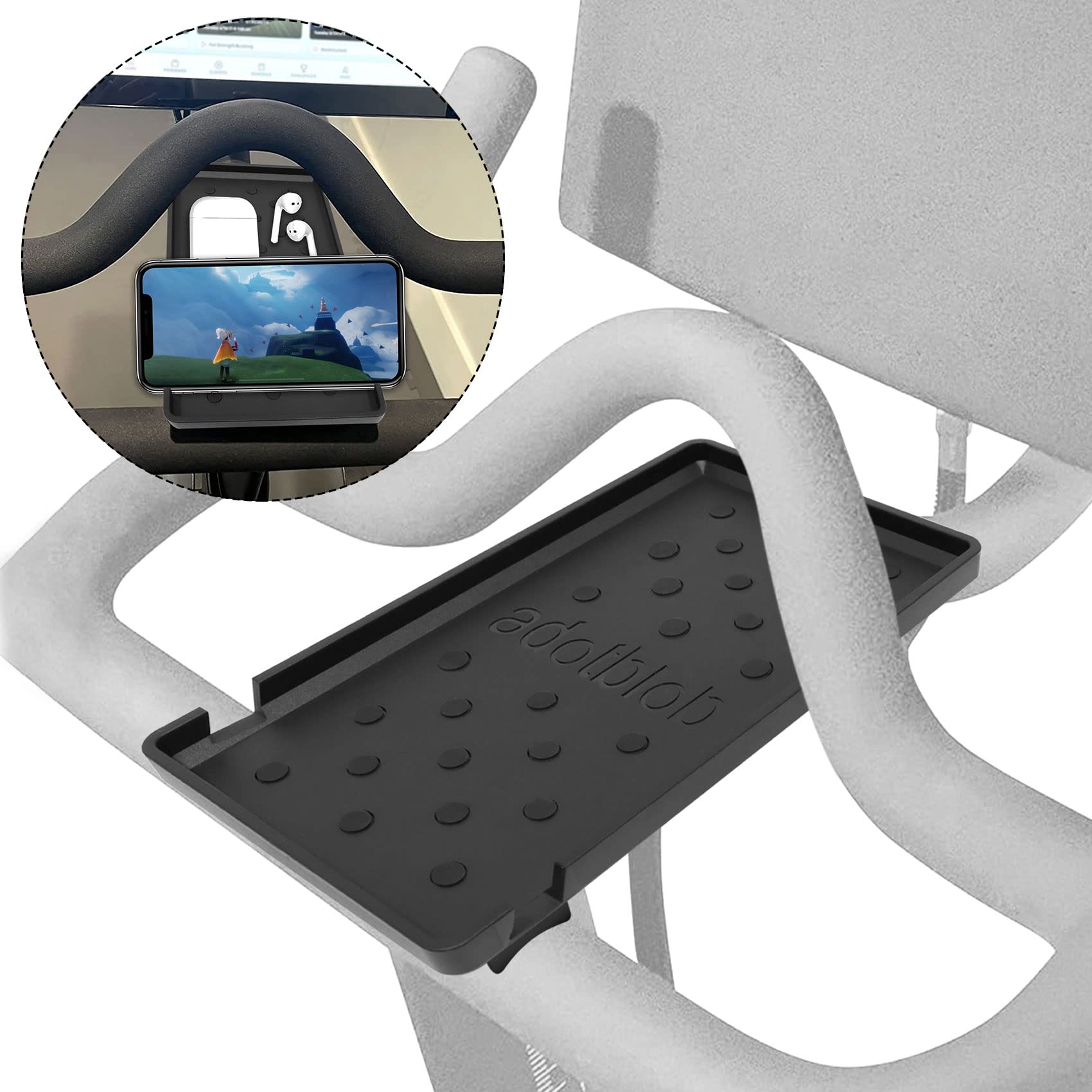 Upgraded Peloton Phone Holder - Stable Anti-Slip Bike Mount for Sports & Workouts