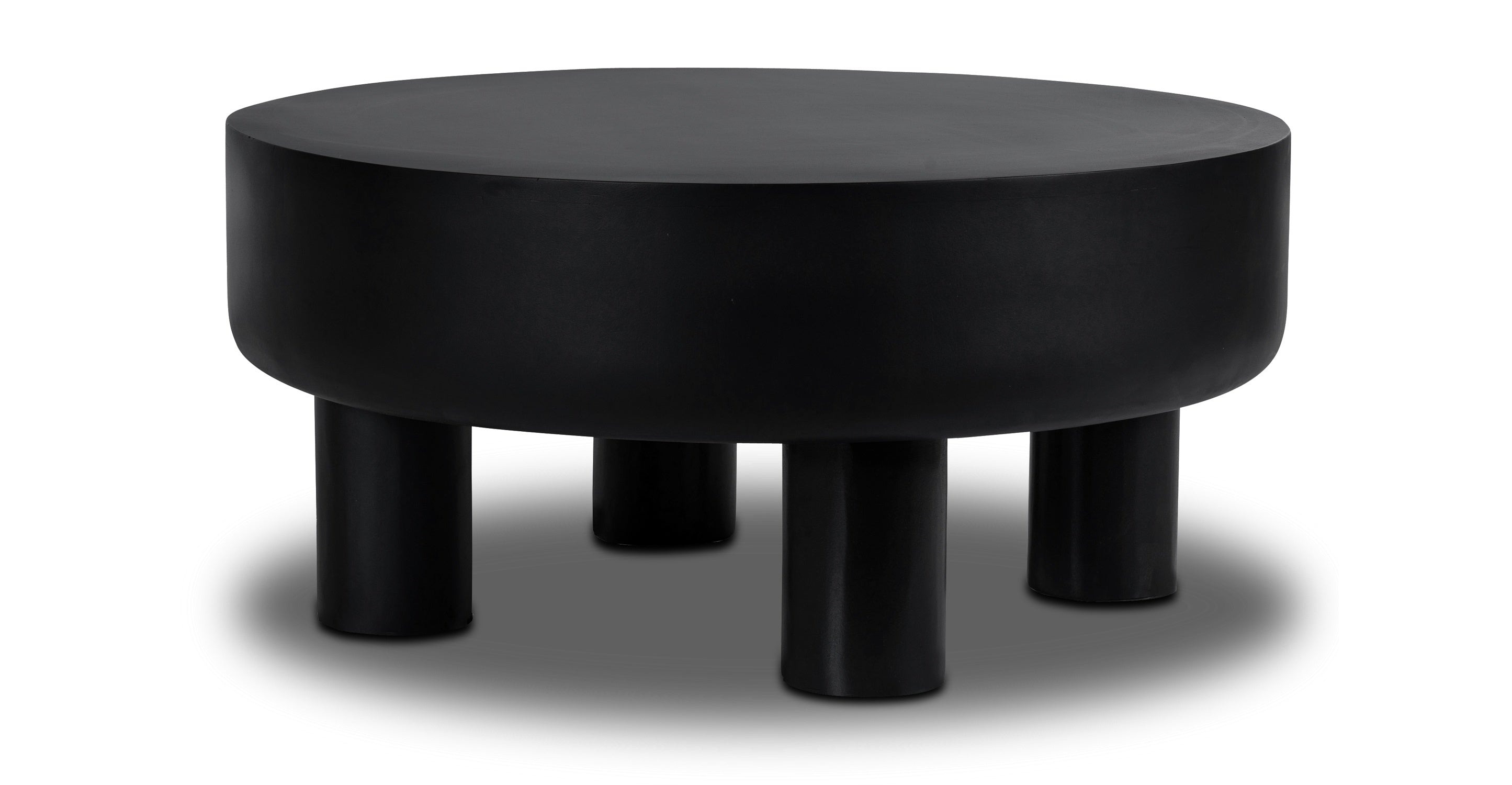 Modern Coffee Table for Living Room - Solid Wood Mid-Century Design with Storage Shelf - Perfect for Small Spaces, Apartments, and Home Decor