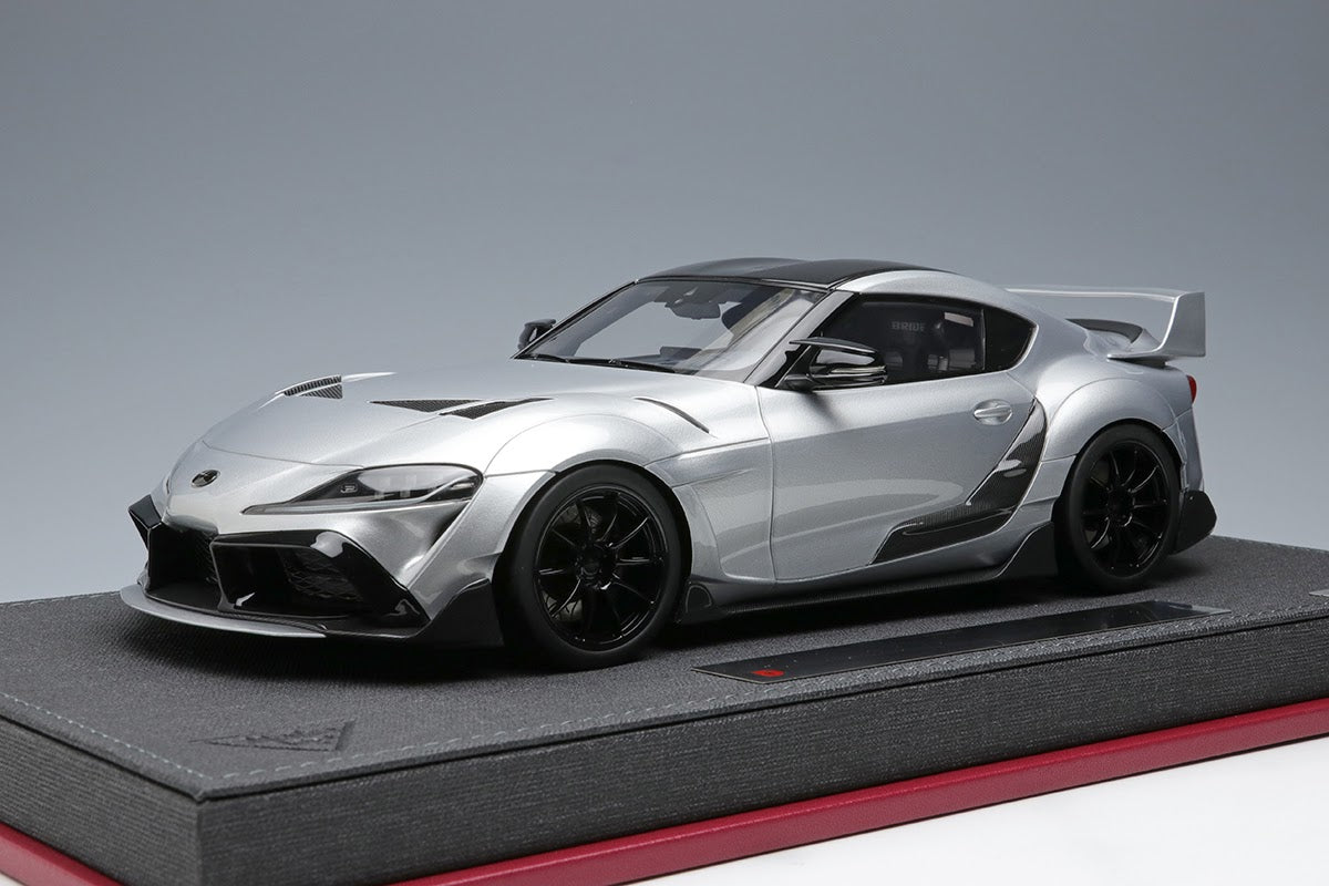 1:18 Scale Toyota GR Supra TRD 3000GT Concept Car Model - 2019 Silver Metallic Collectible Diecast - Perfect for Car Enthusiasts & Display Collections