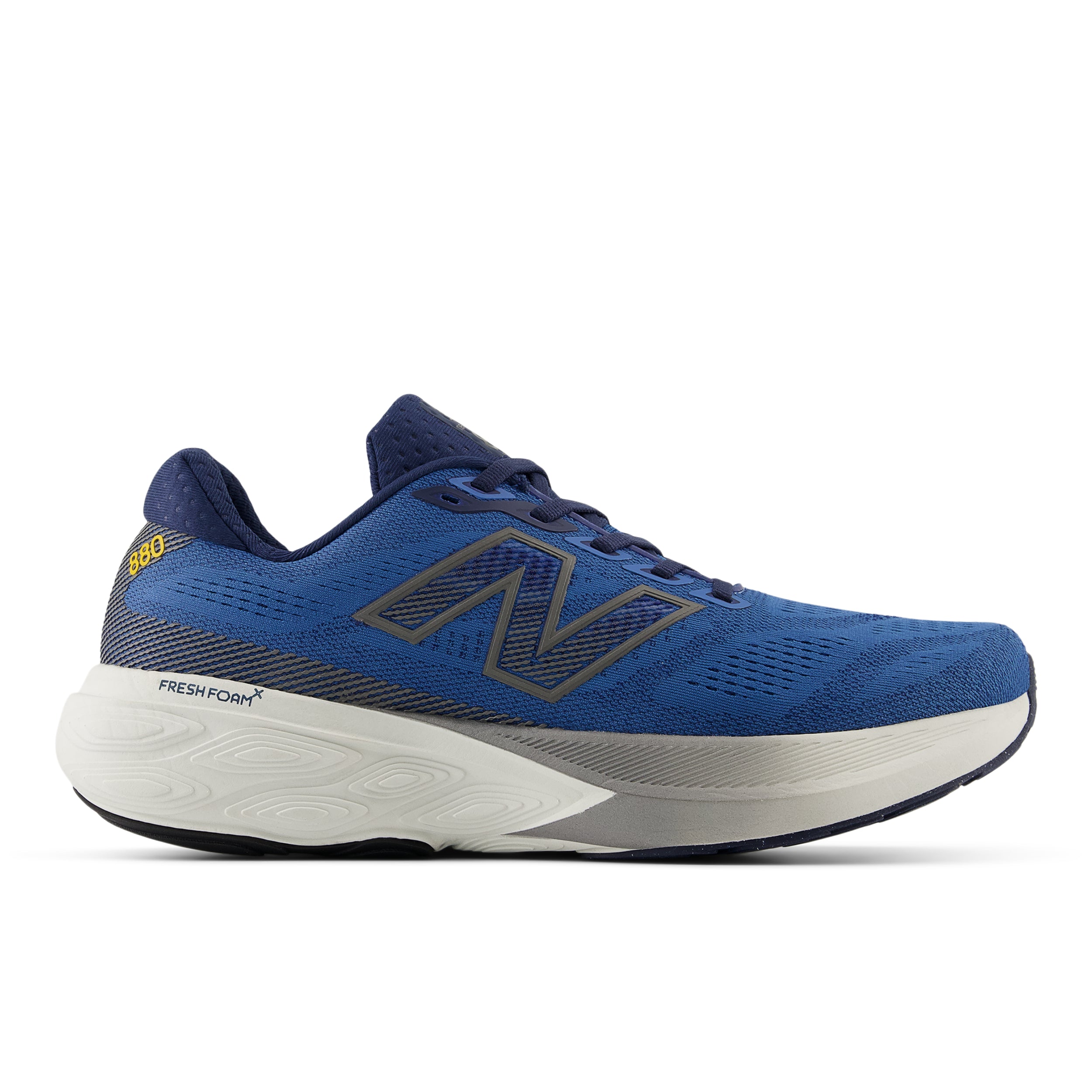 New Balance Men's Fresh Foam X 880v15 Running Shoes - Extra Wide Width (Sea Stone/Navy Blue/Marmalade) | Cushioned Comfort for Long Distance Running & Daily Walking