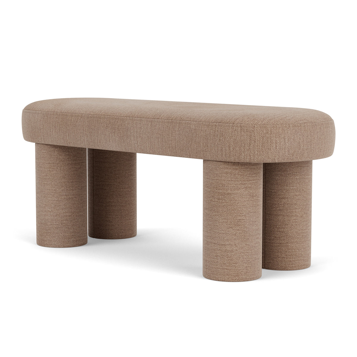 Charlie Fabric Bench - Stylish and Comfortable Upholstered Bench for Living Room, Bedroom, or Entryway | Perfect for Seating, Storage, and Home Decor