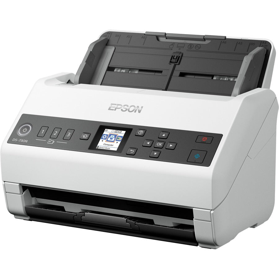 Epson DS 730N High-Speed Document Scanner - Fast Sheetfed Scanning for Office & Home Use | Perfect for Digitizing Receipts, Contracts & Business Documents