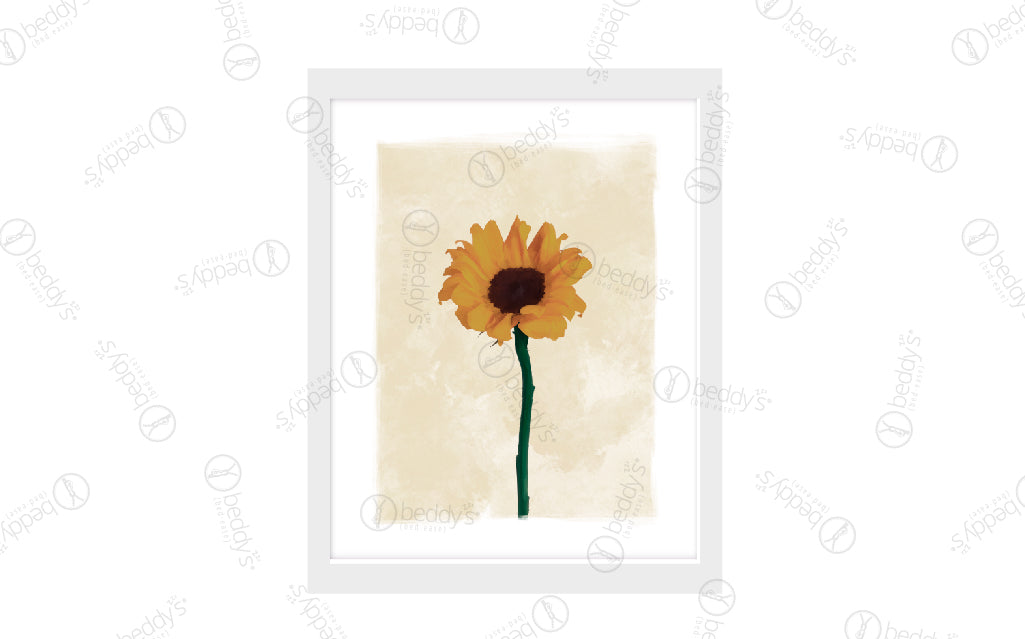 Sunflower Artwork Digital Download - High Resolution Floral Wall Decor for Home, Office & Gifts | Perfect for Living Room, Bedroom & Nursery Decor