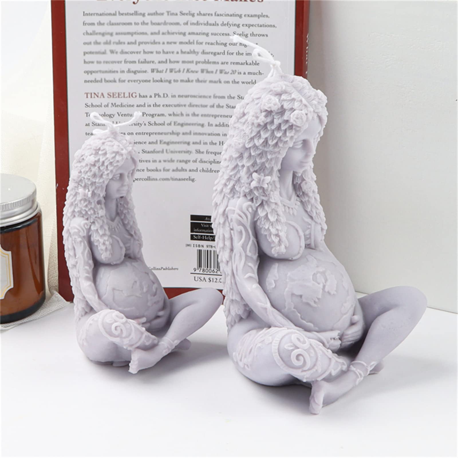 Premium Silicone Candle Molds - Goddess & Mother Earth Female Body Shaped Soap & Wax Molds for DIY Craft, Home Decor & Aromatherapy | Small Size Candle Making Supplies for Relaxation & Gifts