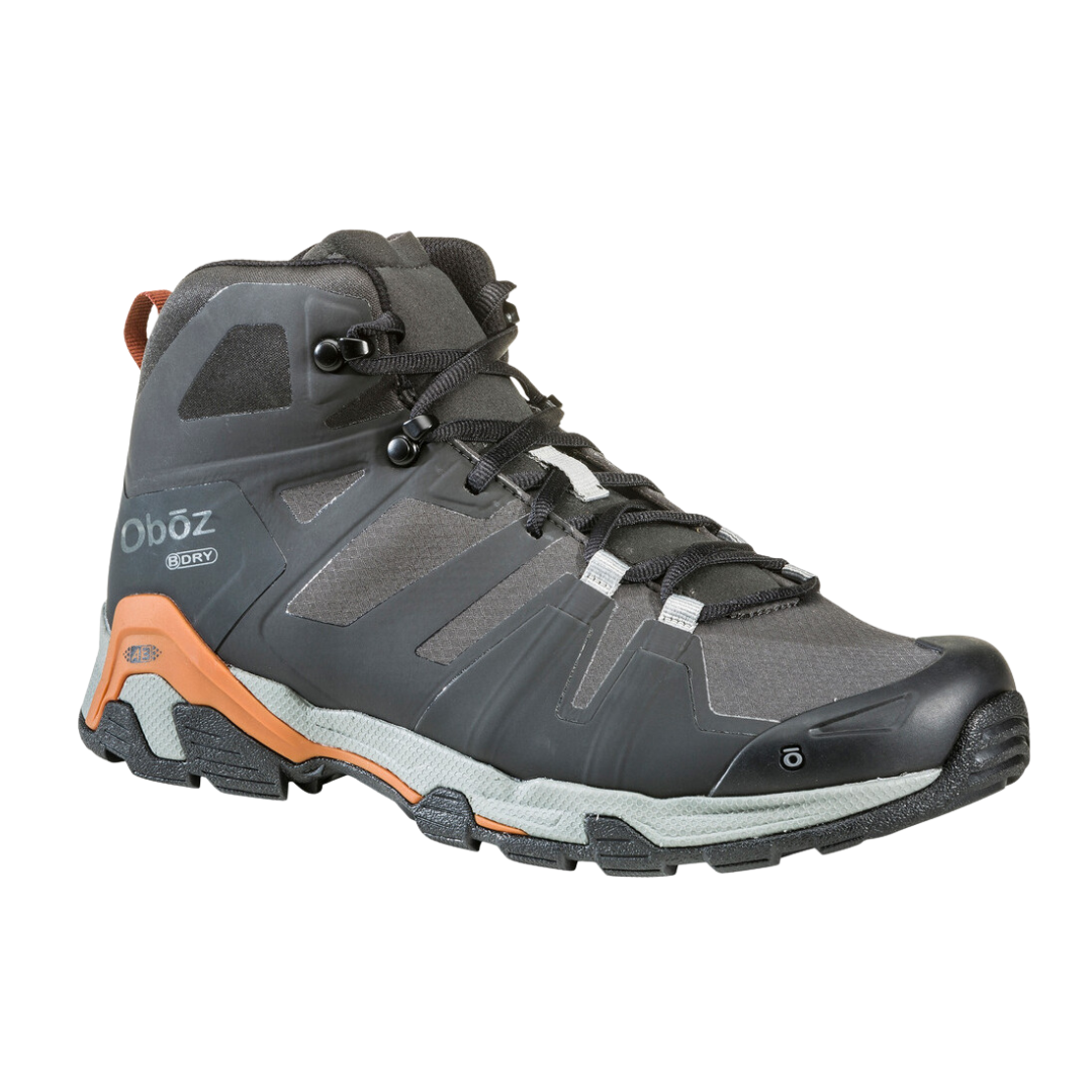 Men's Arete Mid B Dry Boot - Waterproof Hiking Shoes for Outdoor Adventures, Black/Copper (Regular Width) - Perfect for Trail Running, Camping & Winter Activities