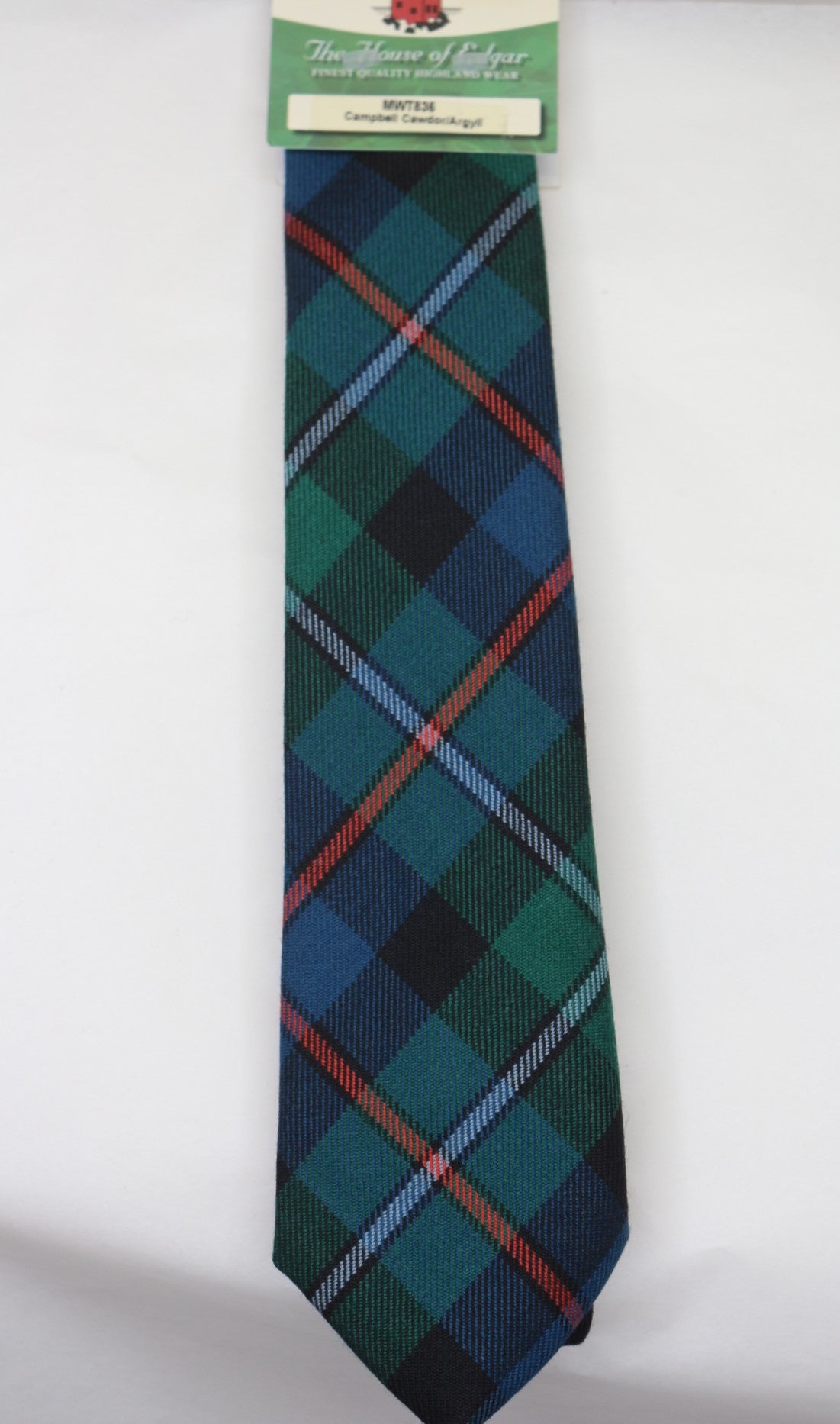 Campbell of Cawdor Ancient Tartan Necktie - Premium Scottish Wool Tie for Men - Perfect for Weddings, Business & Formal Occasions