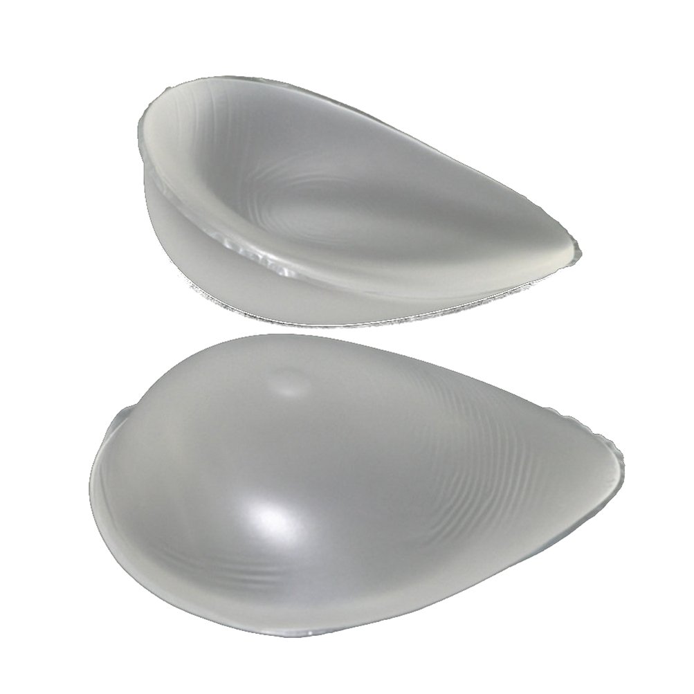 ENVY BODY SHOP Concave Swim Silicone Breast Forms - Clear Waterproof Prosthetics for Mastectomy, Swimming & Active Lifestyle