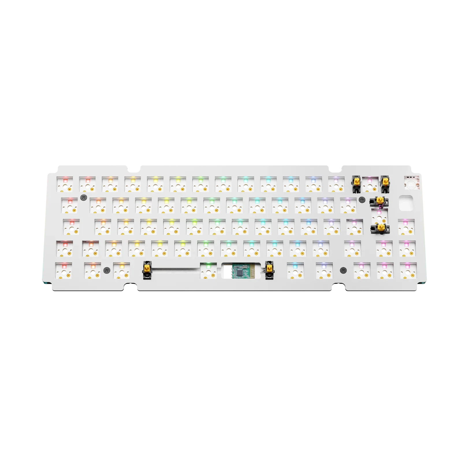 GMMK 3 65% Aluminum Silver ISO Switch Plate - Premium Mechanical Keyboard Accessory for Gaming & Typing Enthusiasts