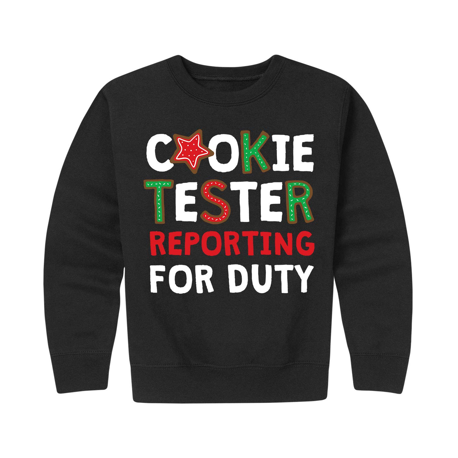 Cookie Tester Reporting for Duty - Youth Crew Fleece Jacket for Kids | Warm & Comfortable Winter Outerwear for Outdoor Activities & School