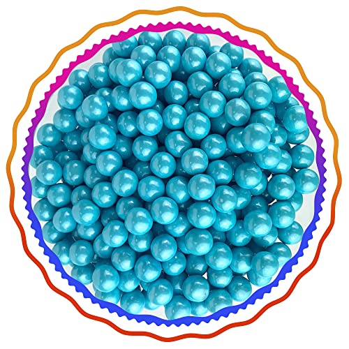 Common Classic Sixlets - Bulk Color It Candy, 2 Pounds (Shimmer Powder Blue) - Perfect for Birthday Parties, Halloween Treats & Baking Decorations