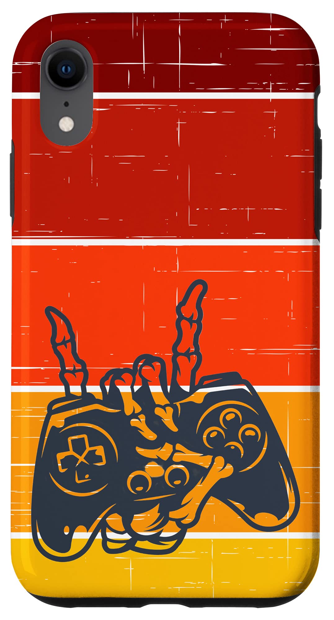 iPhone XR Retro Halloween Video Game Controller Skeleton Hand Case - Protective Phone Cover for Gaming Enthusiasts | Perfect for Halloween Parties, Cosplay & Gaming Events