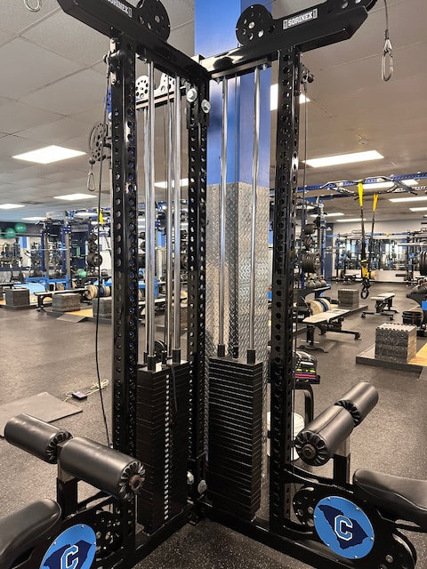 Sorinex Lat Pulldown and Row Machine - 3-Stack Functional Trainer for Home Gym Strength Training | Perfect for Back Workouts, Full-Body Exercises & Fitness Enthusiasts
