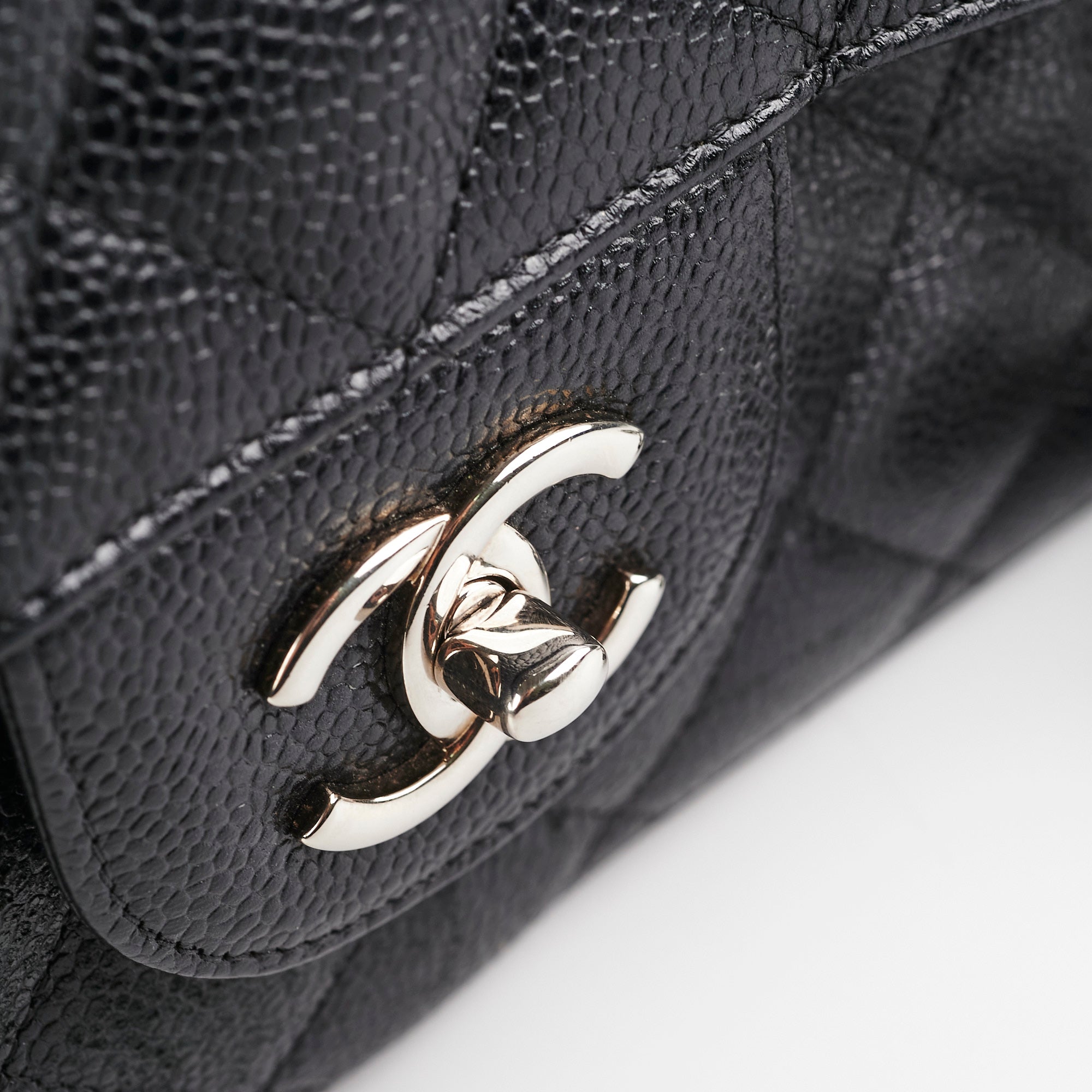 Chanel Jumbo Classic Double Flap Bag in Black Caviar Leather - Luxury Designer Handbag for Women, Perfect for Parties, Work & Everyday Use