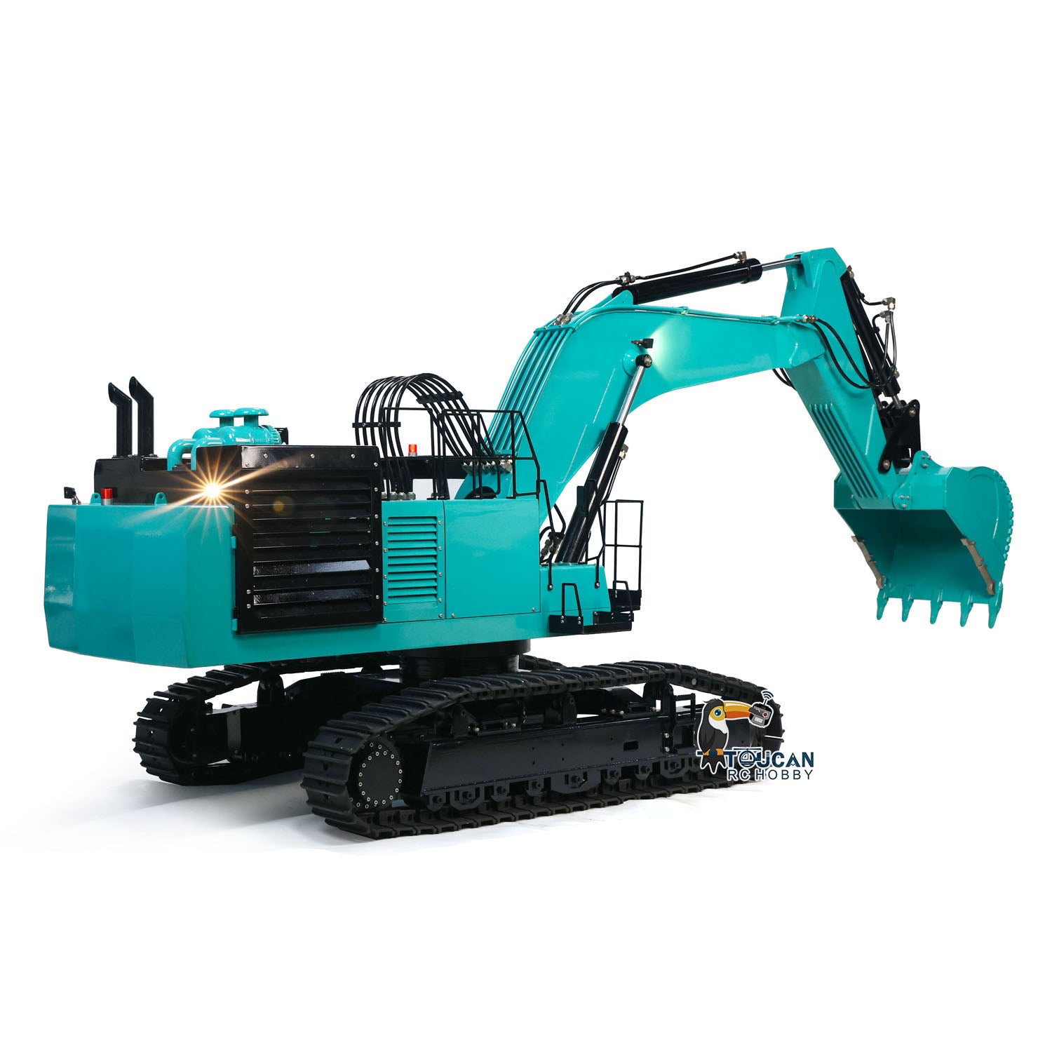 1/8 Scale RC Metal Hydraulic Heavy Crawler Excavator Toy - PC1250 Simulation Construction Vehicle Model with I6S Remote Controller - Perfect for Construction Enthusiasts, Collectors & Outdoor Play