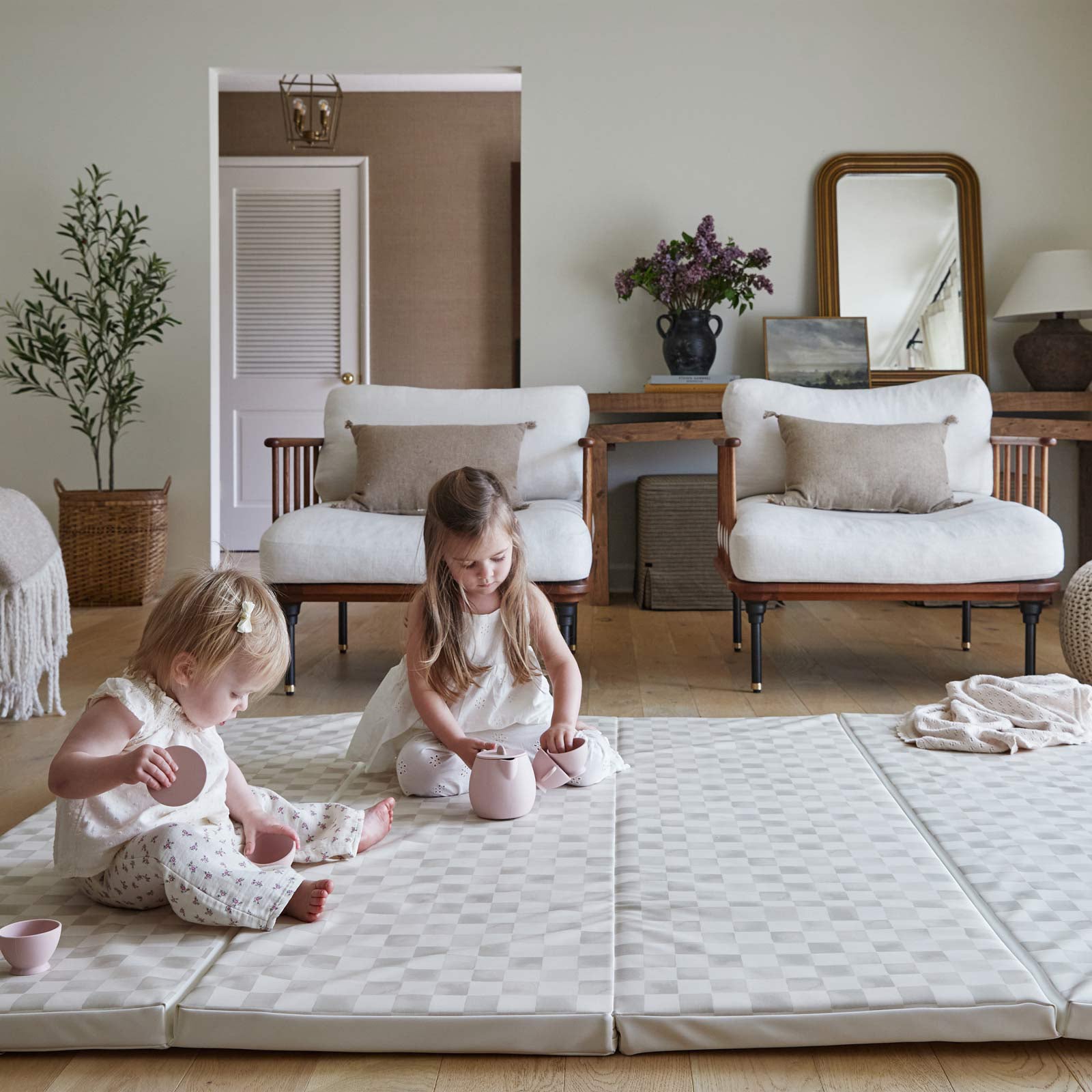 High-Quality Tumbling Mat for Gymnastics & Yoga | Non-Slip Checker Design | Perfect for Home Gym, Studio & Kids Play Area