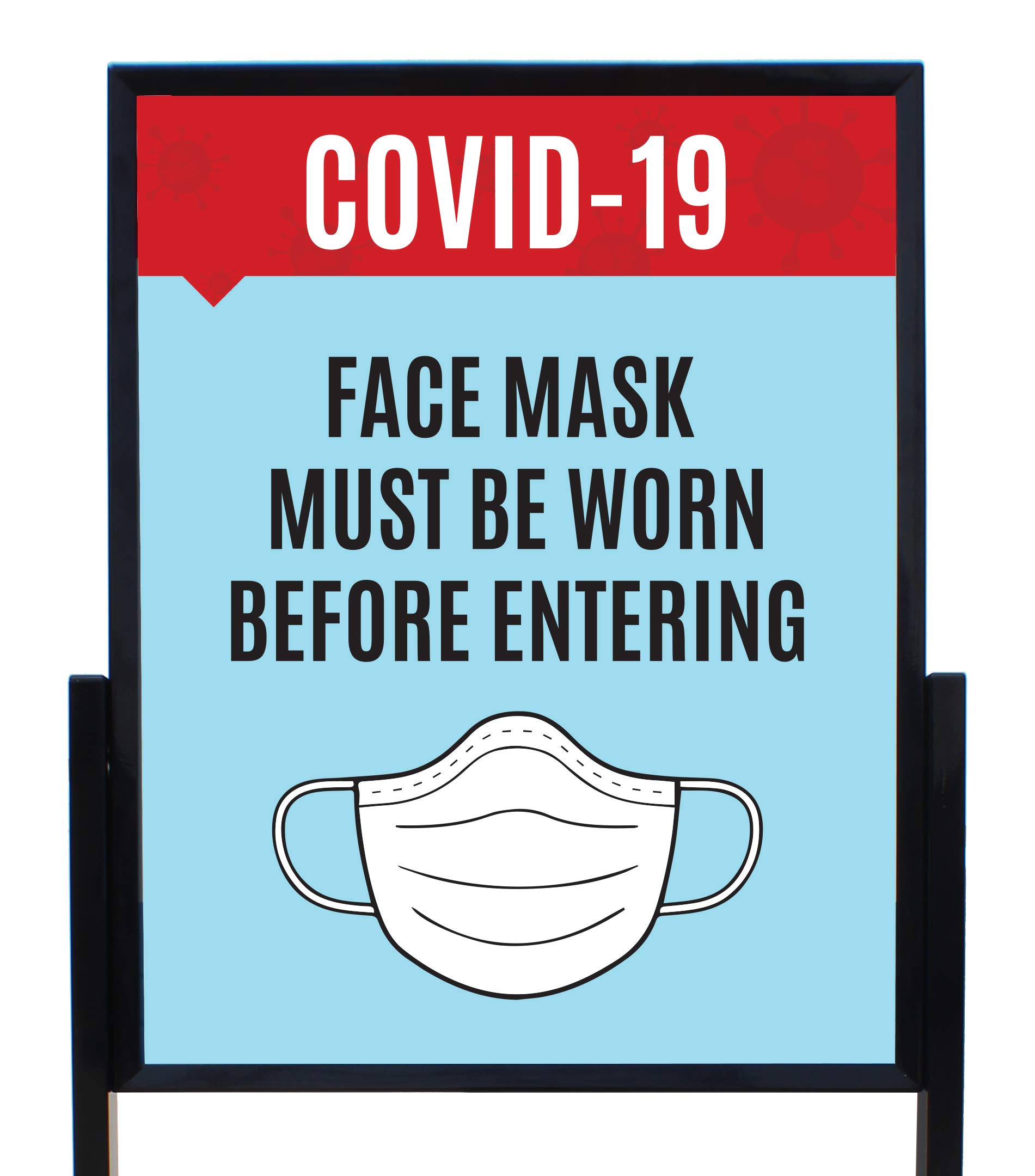 Face Mask Stand - Heavy Duty Floor Standing Display for Retail Stores & Public Spaces - Perfect for Mask Storage & Organization in Clinics, Salons, and Offices