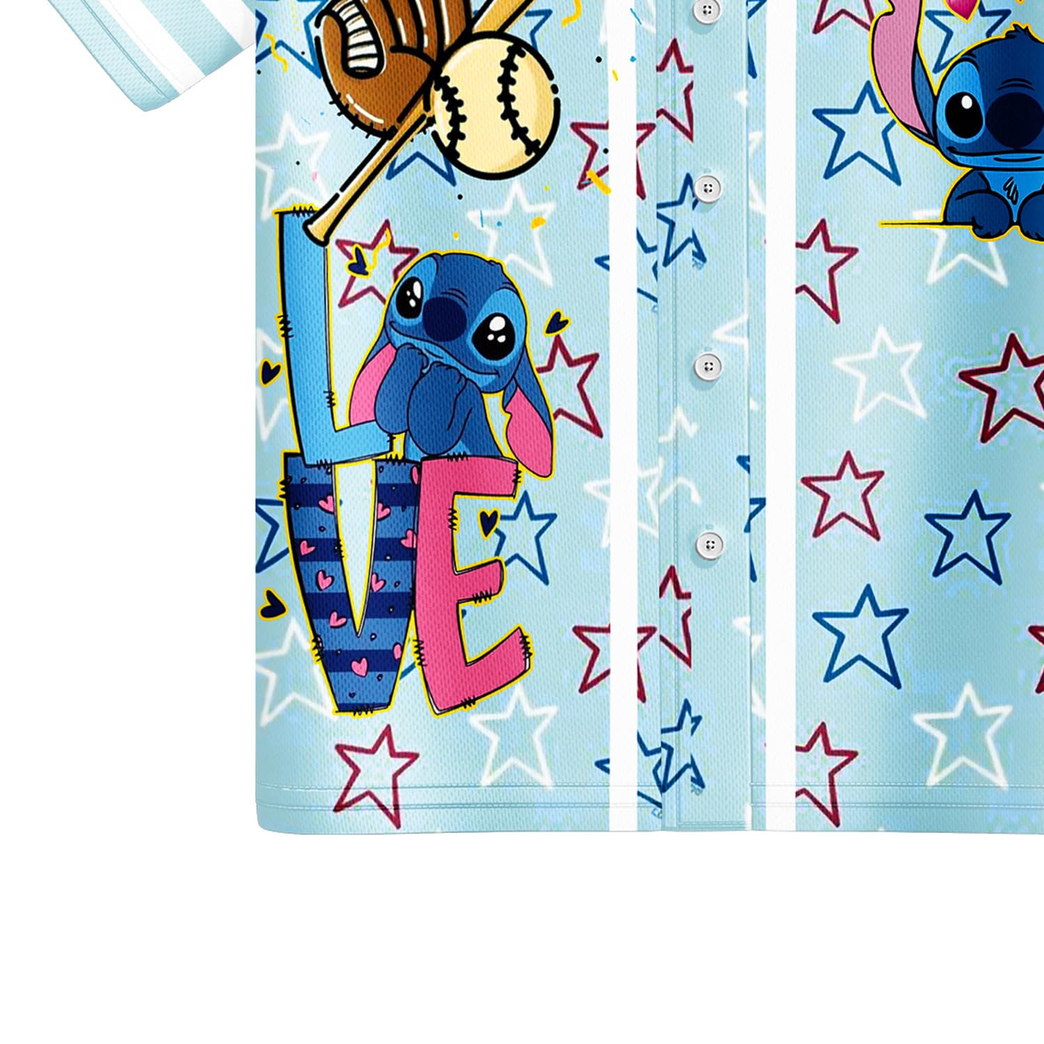 Girls Baseball Jersey Set - Cartoon Monster Print Softball Shirt & Shorts for Kids Ages 4-12 | Breathable Mesh Button Down Outfit for Little League Games & Casual Play