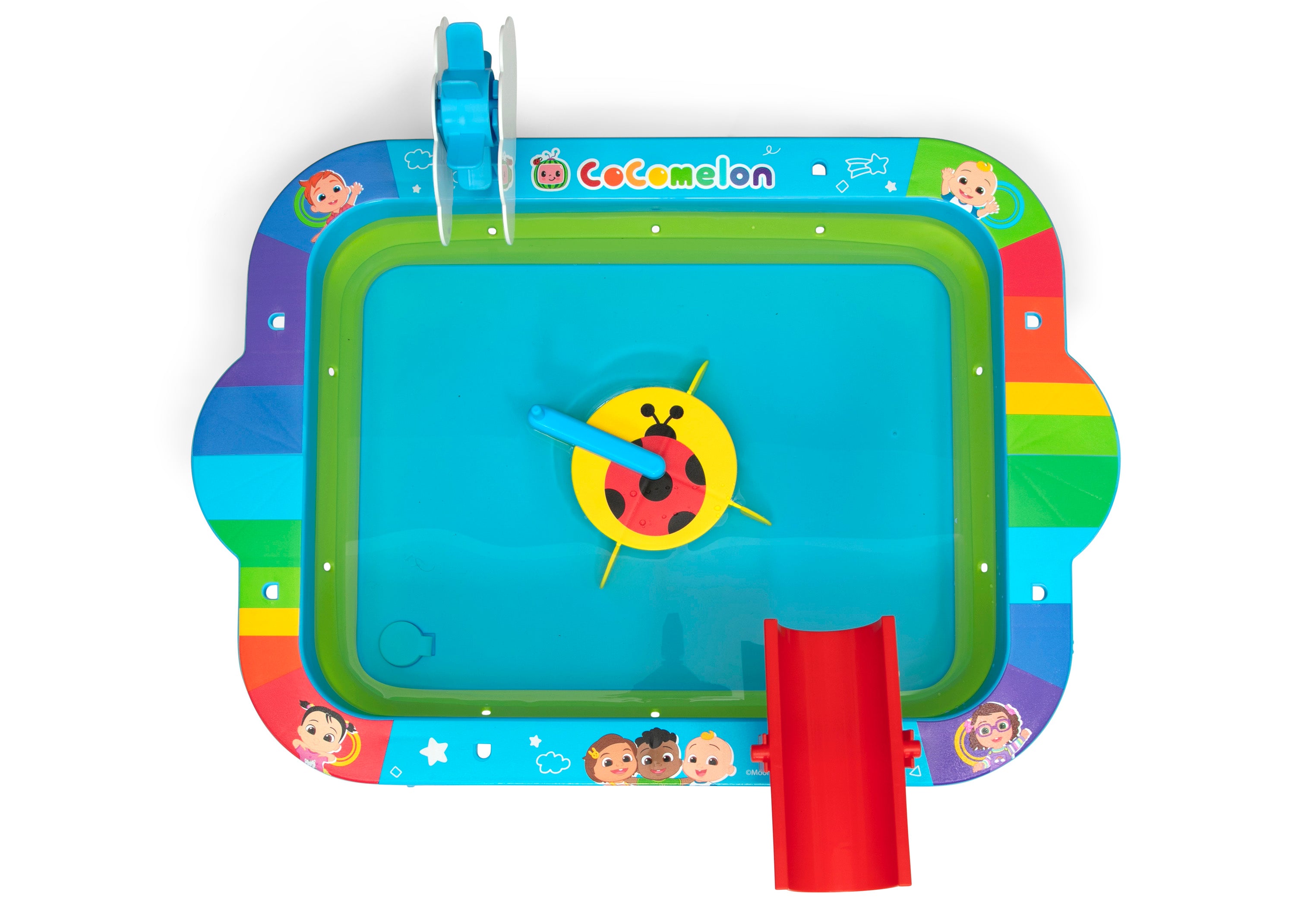 CoComelon Collapsible Water Activity Table for Kids - Portable Toddler Water Play Table for Indoor & Outdoor Fun - Perfect for Backyard, Pool, and Beach Playtime