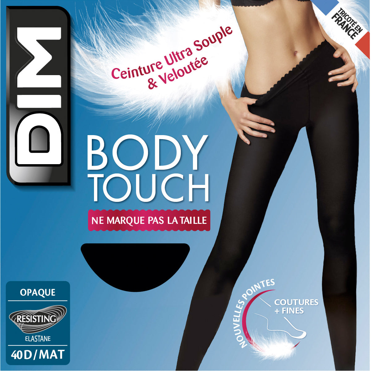 Black Opaque 40D Tights - Comfortable & Stretchy Women's Leggings for Everyday Wear, Work, and Formal Occasions