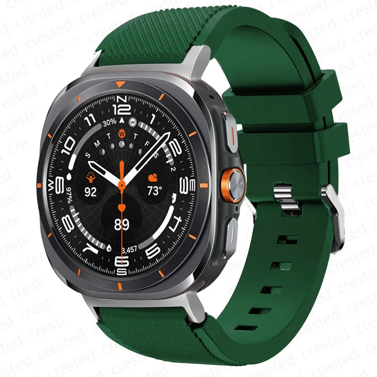 Rugged Band for Samsung Galaxy Watch Ultra - Durable Military-Grade Strap for Outdoor Sports & Fitness Tracking