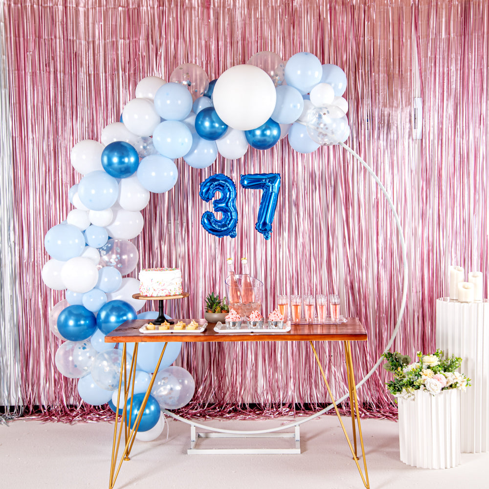 Balloonify Blue Mylar Number 7 Balloon - 16 Inch Large Foil Balloon for Birthday Parties, Baby Showers & Celebrations (1 Count Box)