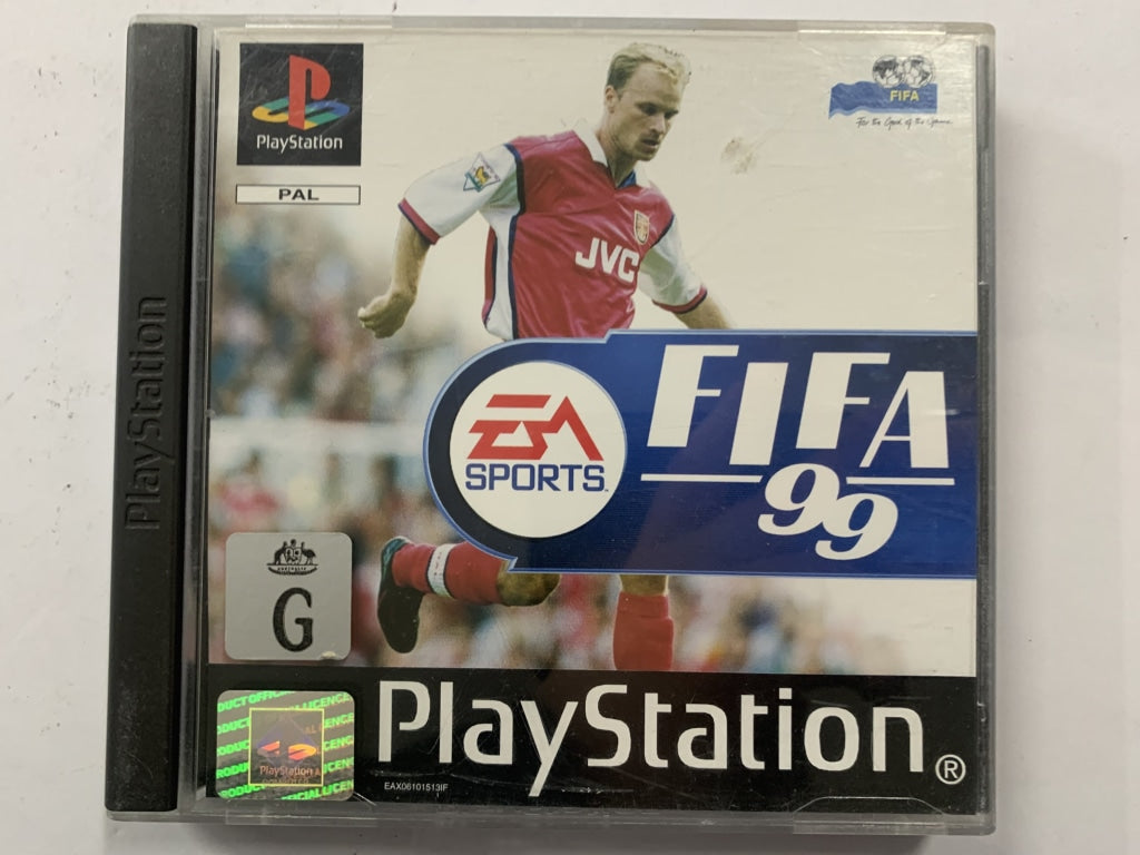 FIFA 99 Complete Game in Original Case - Classic PlayStation Soccer Video Game for Collectors & Retro Gaming Enthusiasts - Perfect for Nostalgic Gaming Nights & Sports Memorabilia Displays