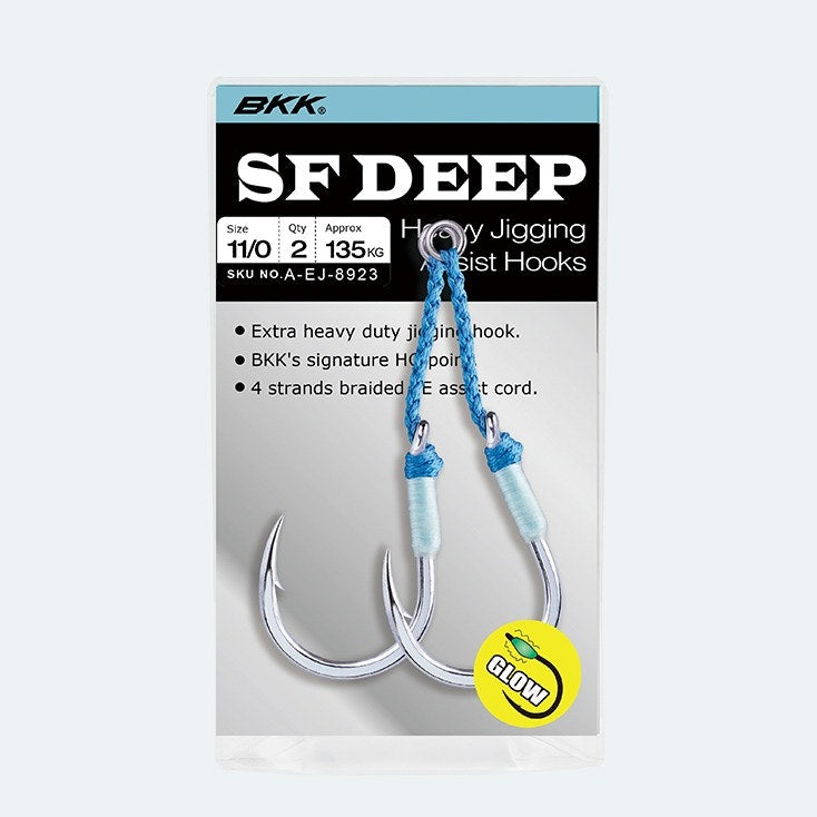 BKK SF Deep Assist Fishing Lures - Premium Saltwater & Freshwater Bass Fishing Lures for Professional Anglers - Perfect for Deep Sea, Lake, and River Fishing Adventures