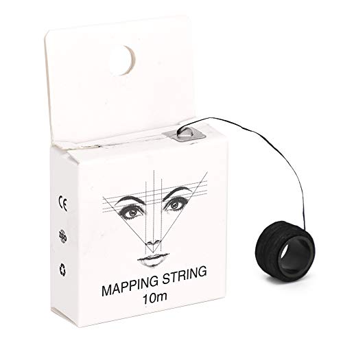 Pre Inked Microblading String - 10 Meters Eyebrow Mapping Thread for Precise Microblading & Permanent Makeup - Perfect for Salon, Tattoo Artists & DIY Beauty Enthusiasts