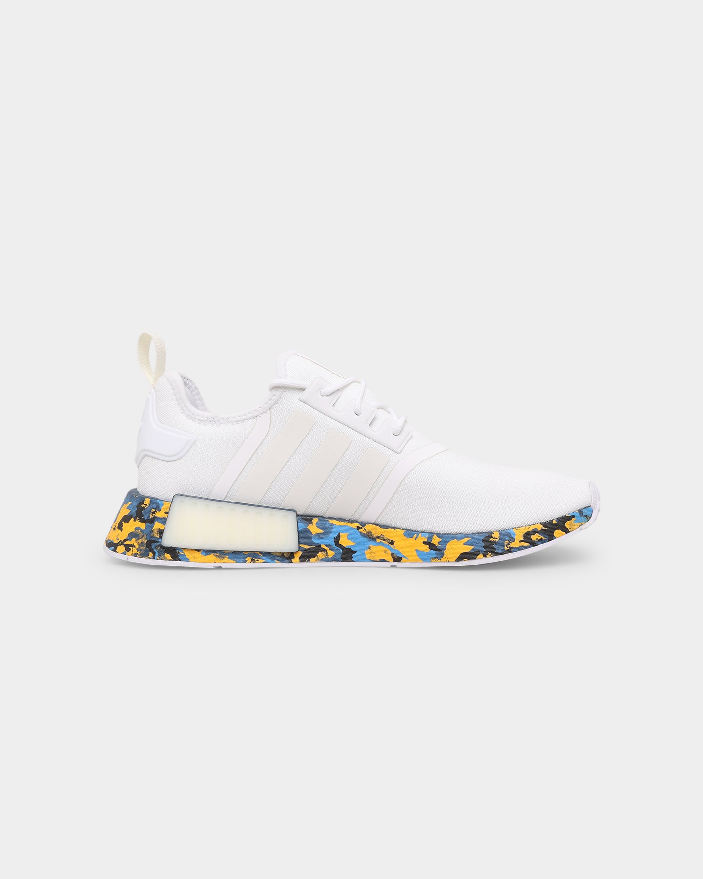 Adidas NMD_R1 Running Shoes - Men's Cloud White/Off White Sneakers for Casual Wear & Gym Training