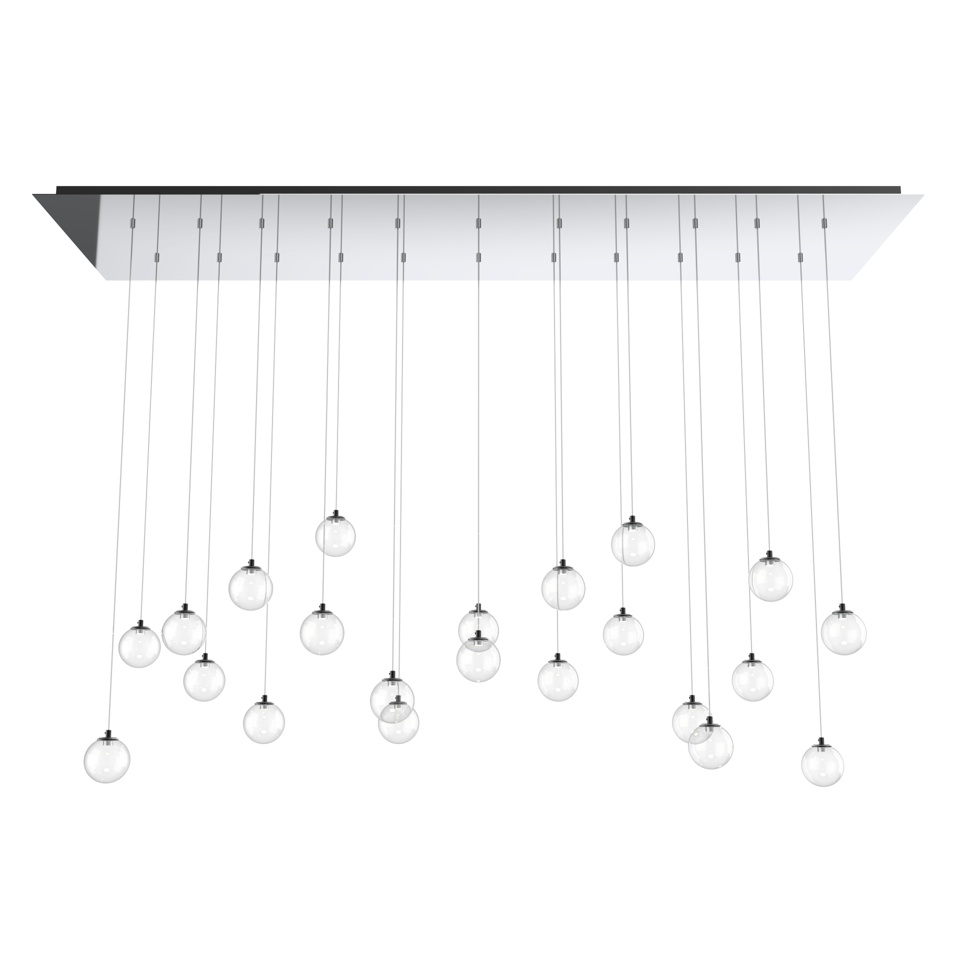 Custom Cascade LED Pendant Light - Modern Dimmable Hanging Fixture for Dining Room, Kitchen Island & Bedroom Decor
