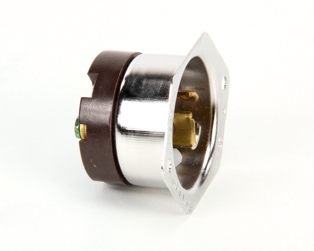 CRES COR 0713-011 15 Amp 125 Volt Twist Lock Flange Inlet - Heavy Duty Power Connector for Generators, RVs & Industrial Equipment | Weatherproof & Durable Electrical Plug