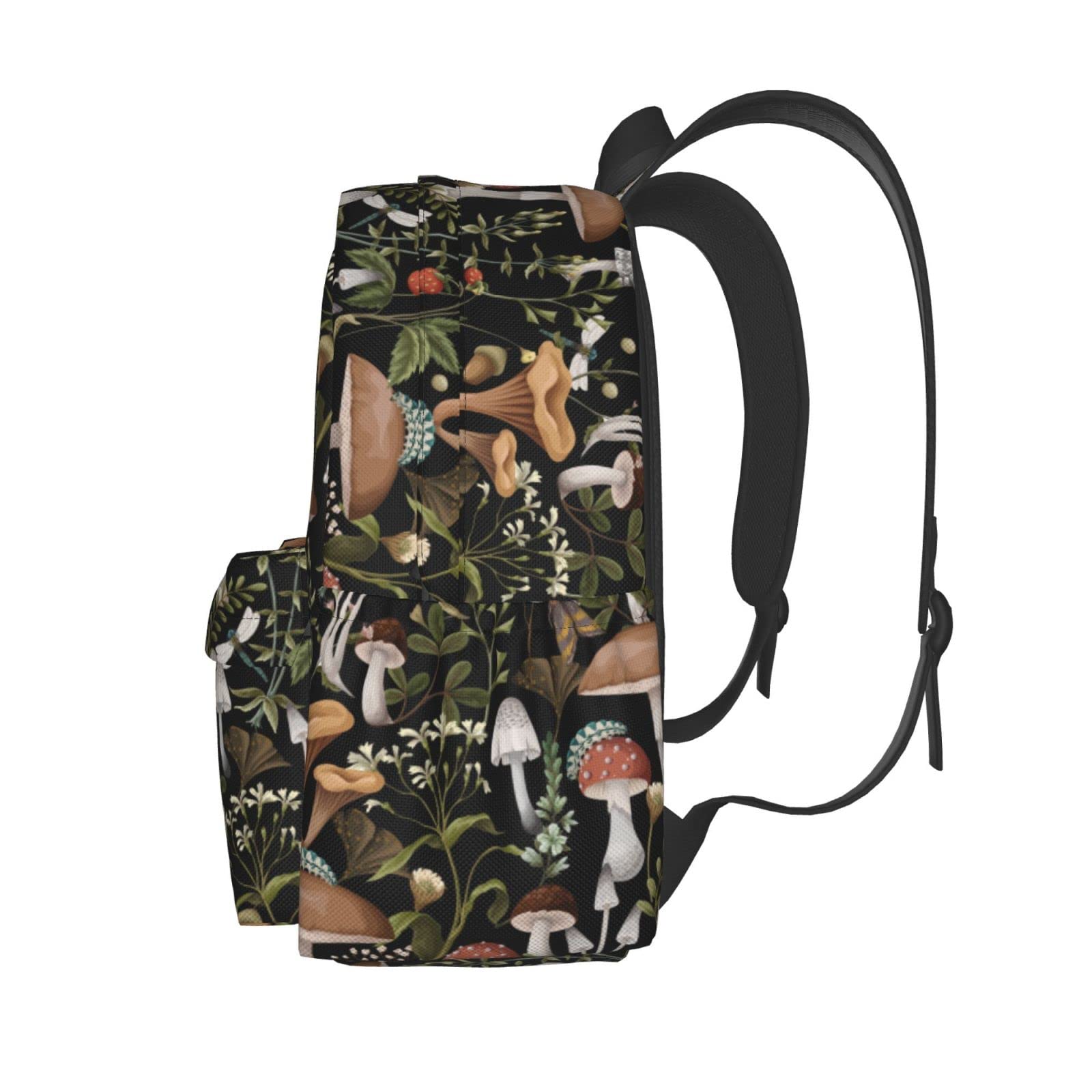 Lightweight Mushroom Backpack - Waterproof Laptop Book Bag for Men & Women, Perfect for Travel, School & Daily Use