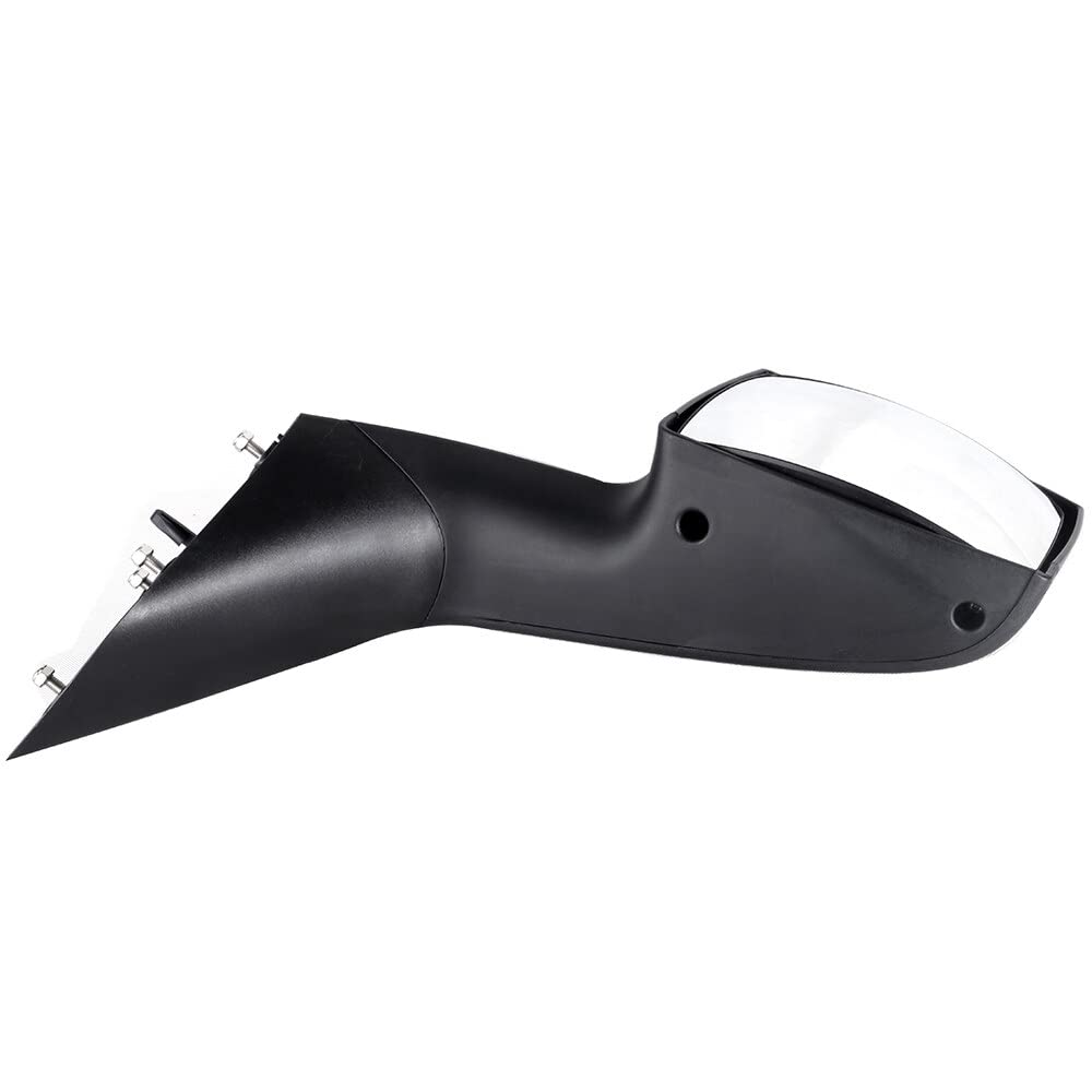 SCITOO Black Manual Left Driver Side Tow Mirror for Volvo VN & VNL Trucks (2004-2016) - Durable Automotive Exterior Hood Mirror Replacement (Part# 82361058) | Perfect for Long-Haul Trucking & Towing Applications