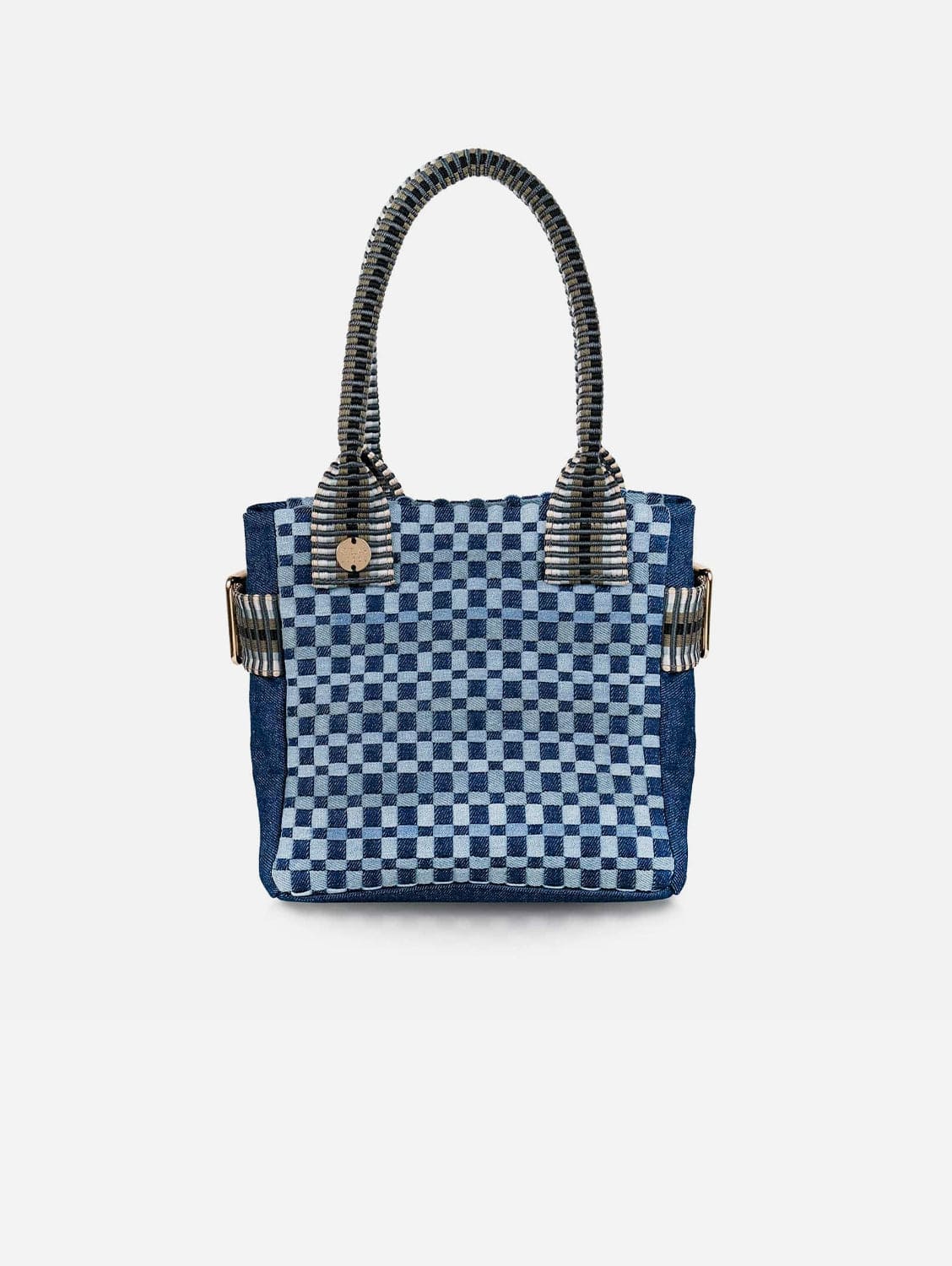 Kaba Mini Denim Vegan Tote Bag for Women | Eco-Friendly Blue Shoulder Bag | Perfect for Work, Shopping & Travel