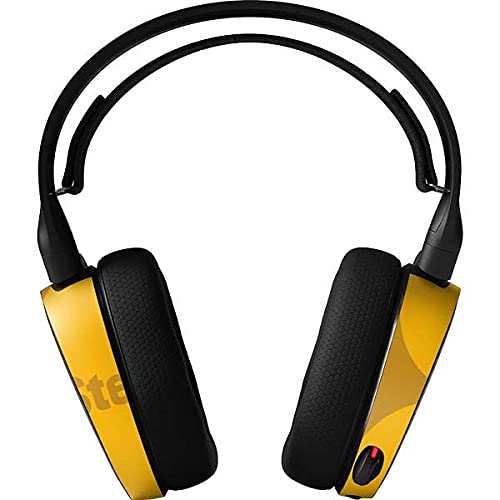 Official NFL Pittsburgh Steelers Double Vision Decal Skin for SteelSeries Arctis 3 Gaming Headset - Compatible Protective Vinyl Wrap for Gamers & Sports Fans - Perfect for Gaming Setup, PC Accessories & Headphone Customization