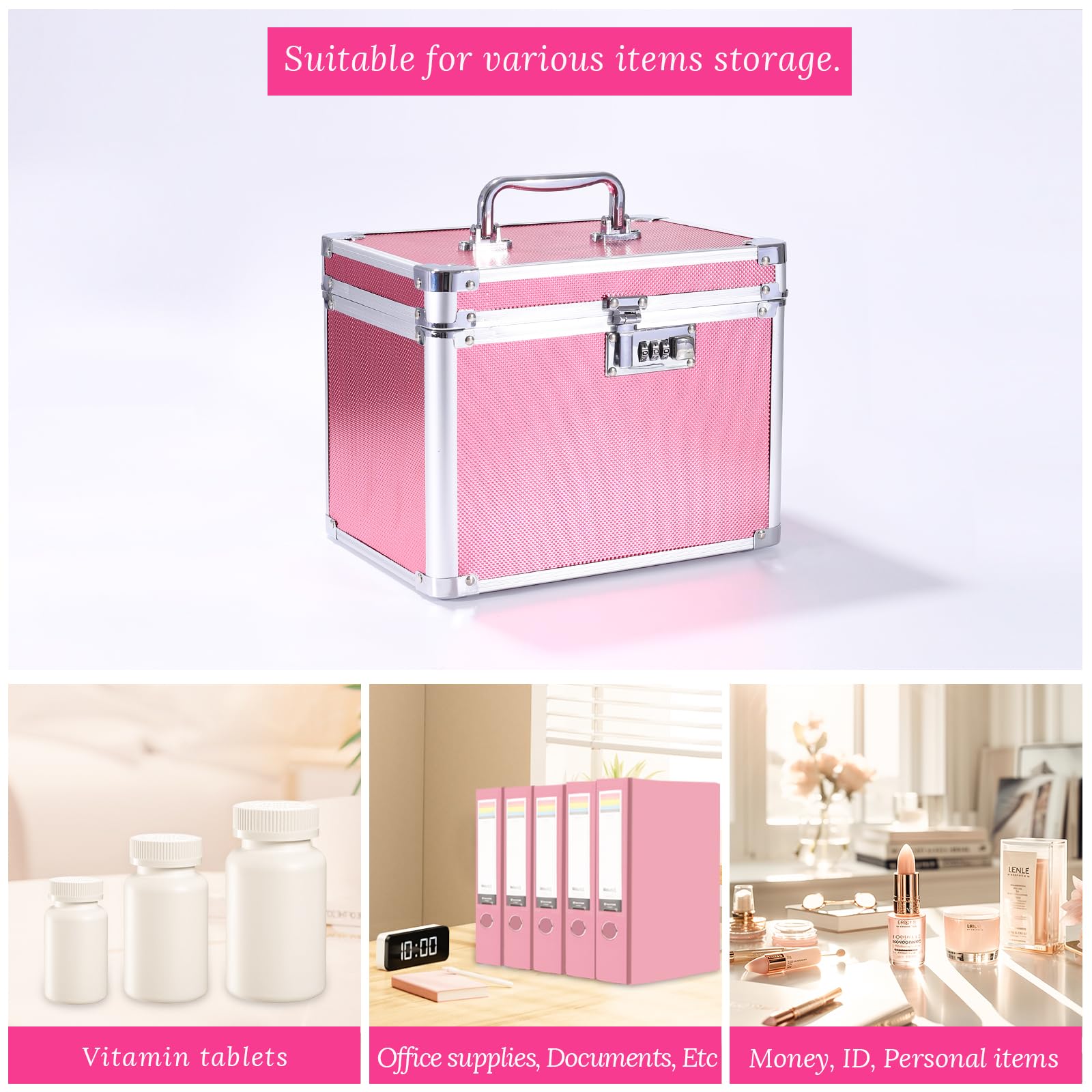 Secure Lock Box with Combination Code - 7.25