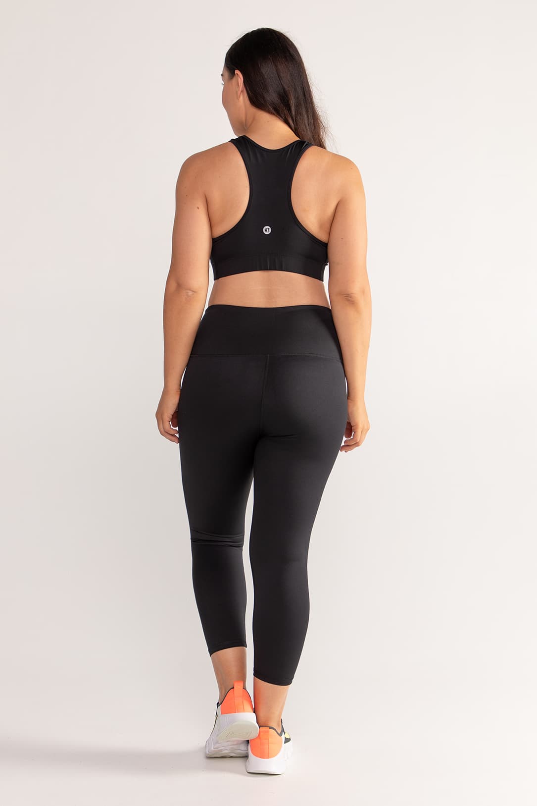 Essential High Waist 7/8 Yoga Leggings for Women - Black | Workout, Running & Gym Activewear