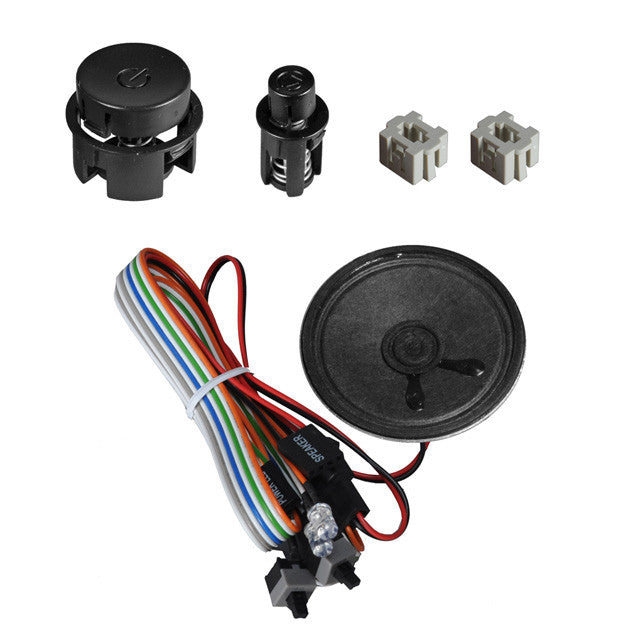 Lian Li PT SK09B Power Reset Button Kit - Black | PC Case Accessory for Custom Builds & Gaming Rigs