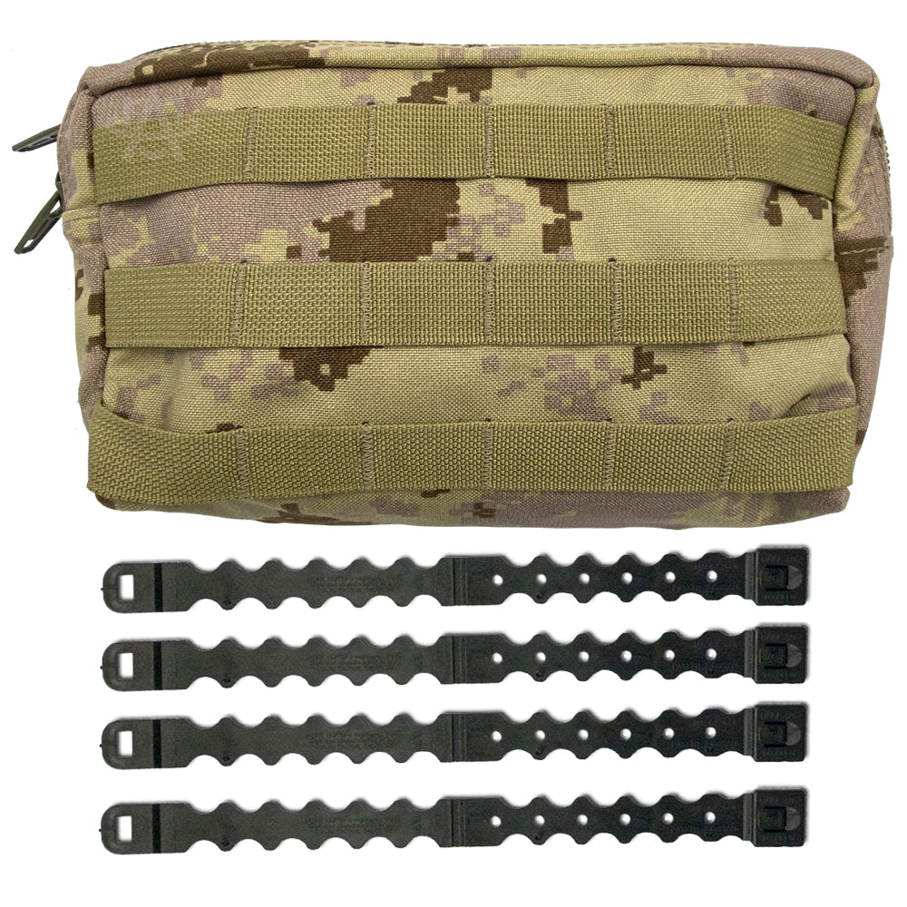 Esstac 6 Cell GP Pouch with Malice Clips - Tactical MOLLE Magazine Holder - Made in USA - Perfect for Military, Law Enforcement & Airsoft Gear Organization