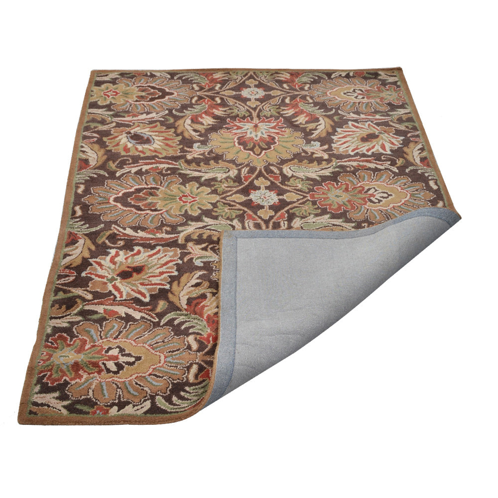 Hand Tufted Hollyhock Floral Area Rug - Soft & Durable for Living Room, Bedroom, or Nursery Decor