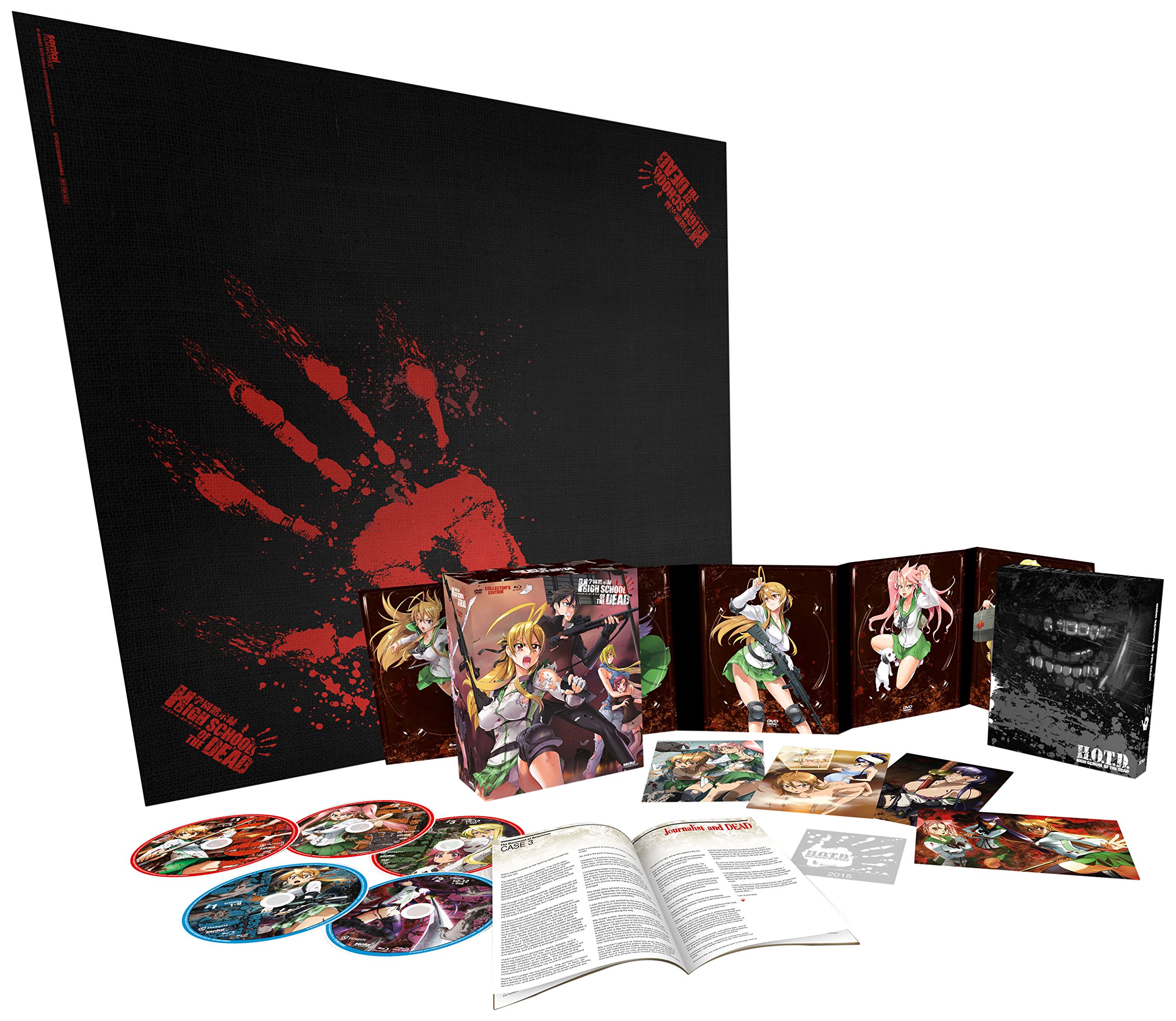 High School of the Dead Collector's Edition DVD & Blu-ray Box Set - Perfect for Anime Fans & Horror Enthusiasts