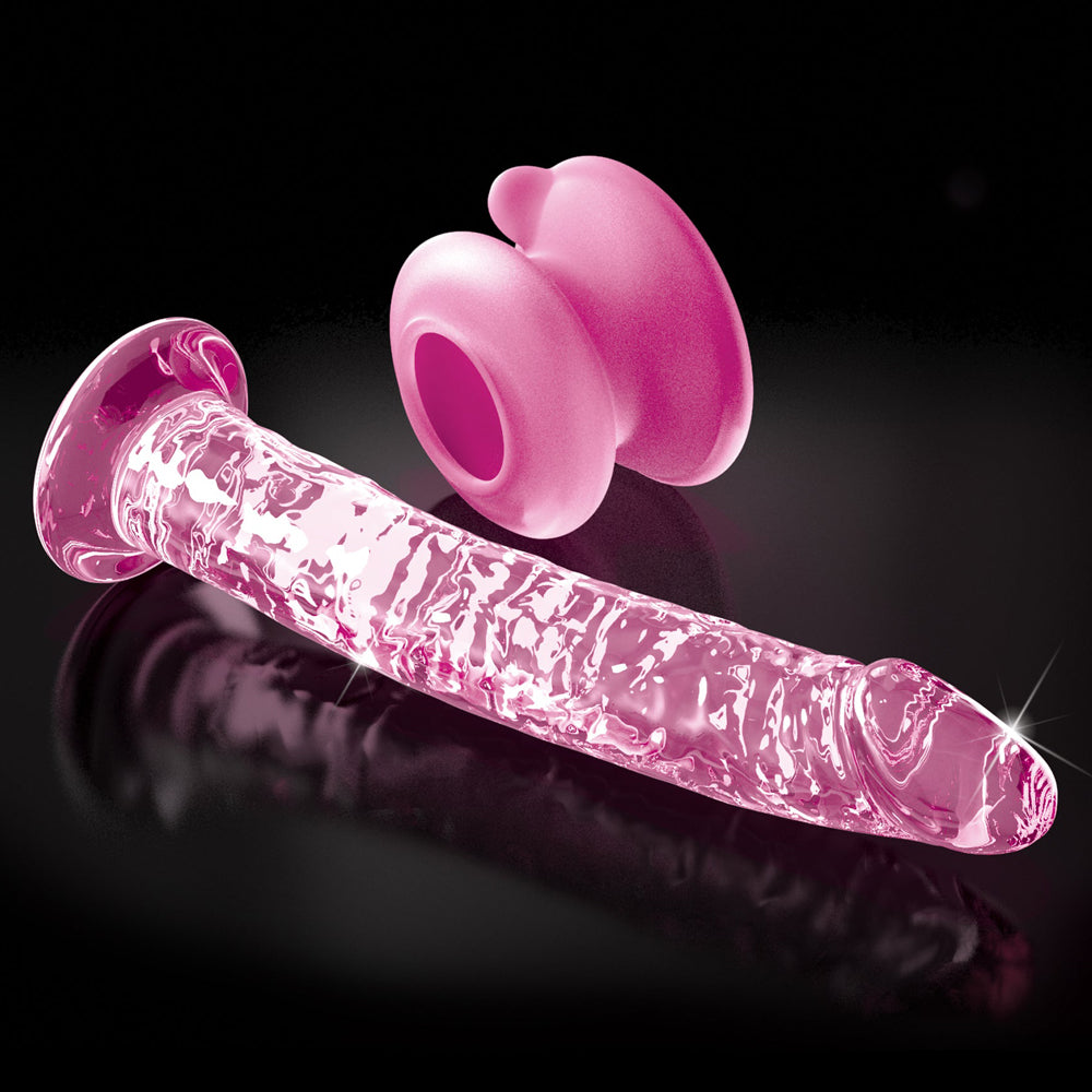 Realistic Glass Dildo with Suction Cup - Icicles No. 86 - Perfect for Solo Play, Couples & BDSM Scenes