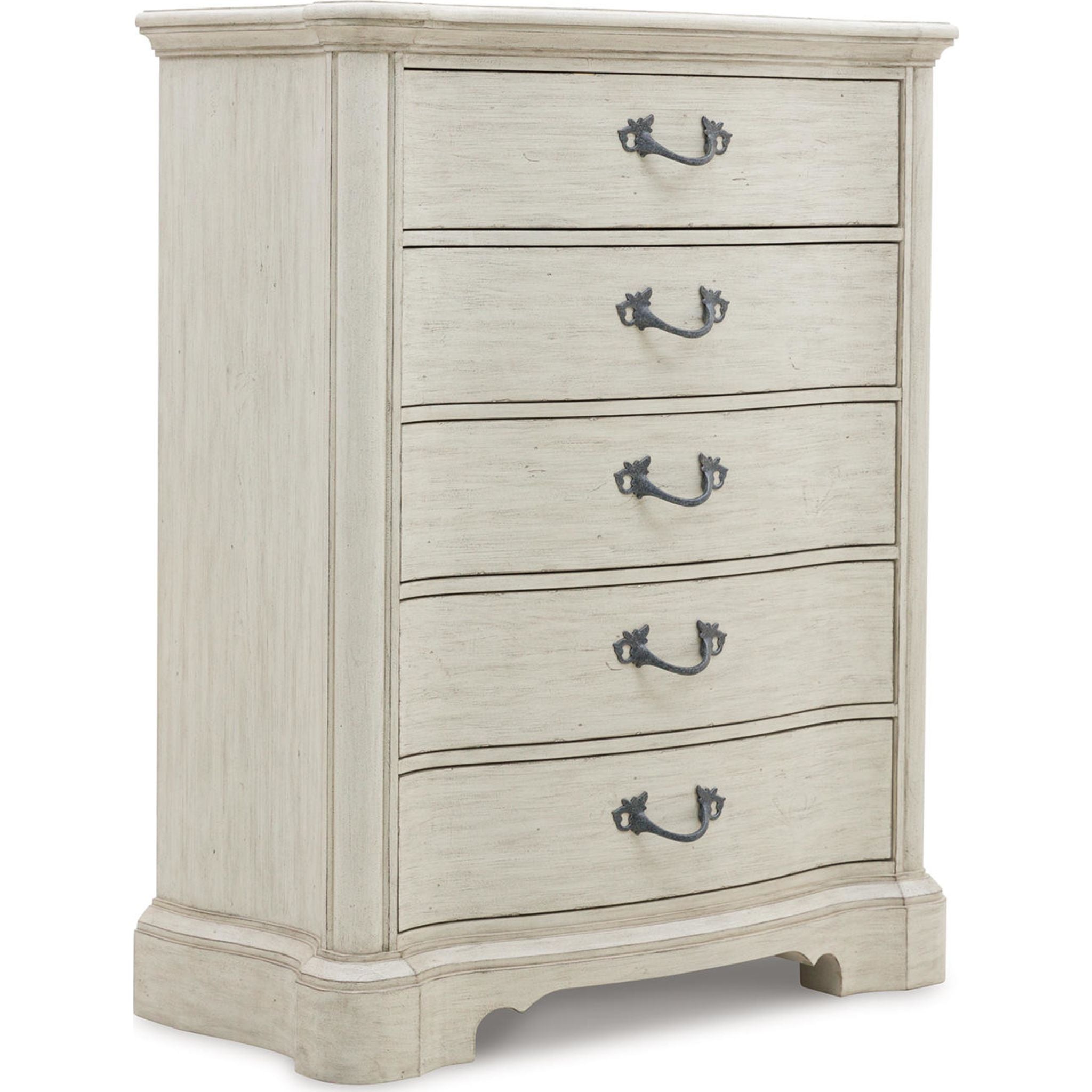 Arlendyne Antique White Chest - Vintage Style Storage Cabinet for Bedroom, Living Room & Office Organization