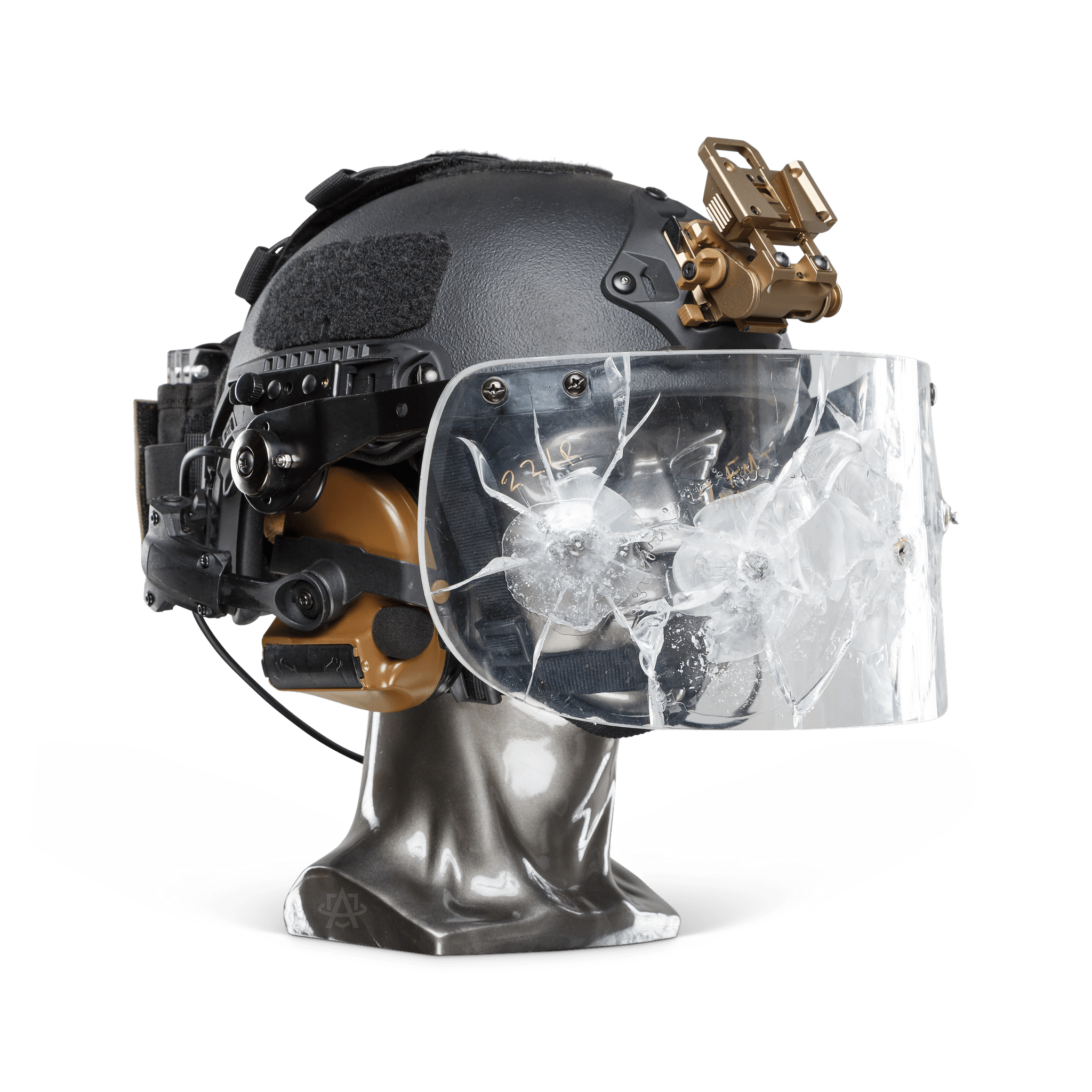 Ballistic Helmet with Face Shield - NIJ Level IIIA+ Certified Military & Tactical Head Protection for Combat, Shooting & Security Operations