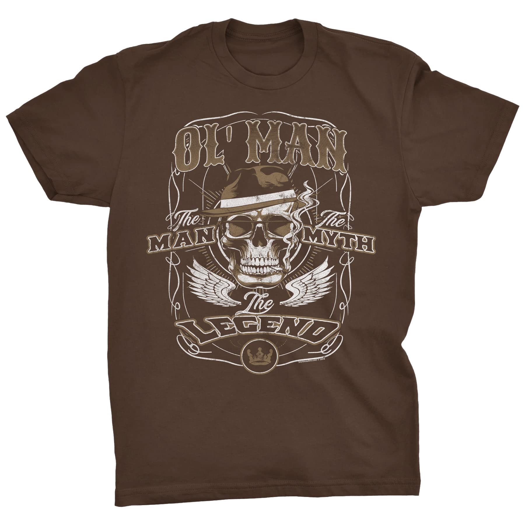 Ol' Man The Man The Myth The Legend - Funny Dad T-Shirt for Men - Soft Modern Fit Cotton Tee - Perfect for Father's Day Gifts & Casual Wear
