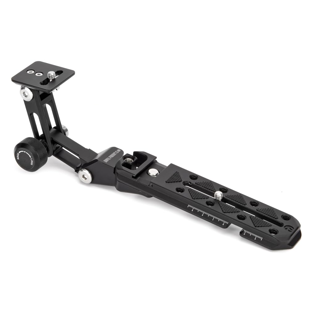3 Legged Thing Thingy Camera Support Accessory for Ultra Plates - Matte Black (Darkness) | Tripod Mount for DSLR, Mirrorless & Video Cameras | Perfect for Travel, Vlogging & Studio Photography