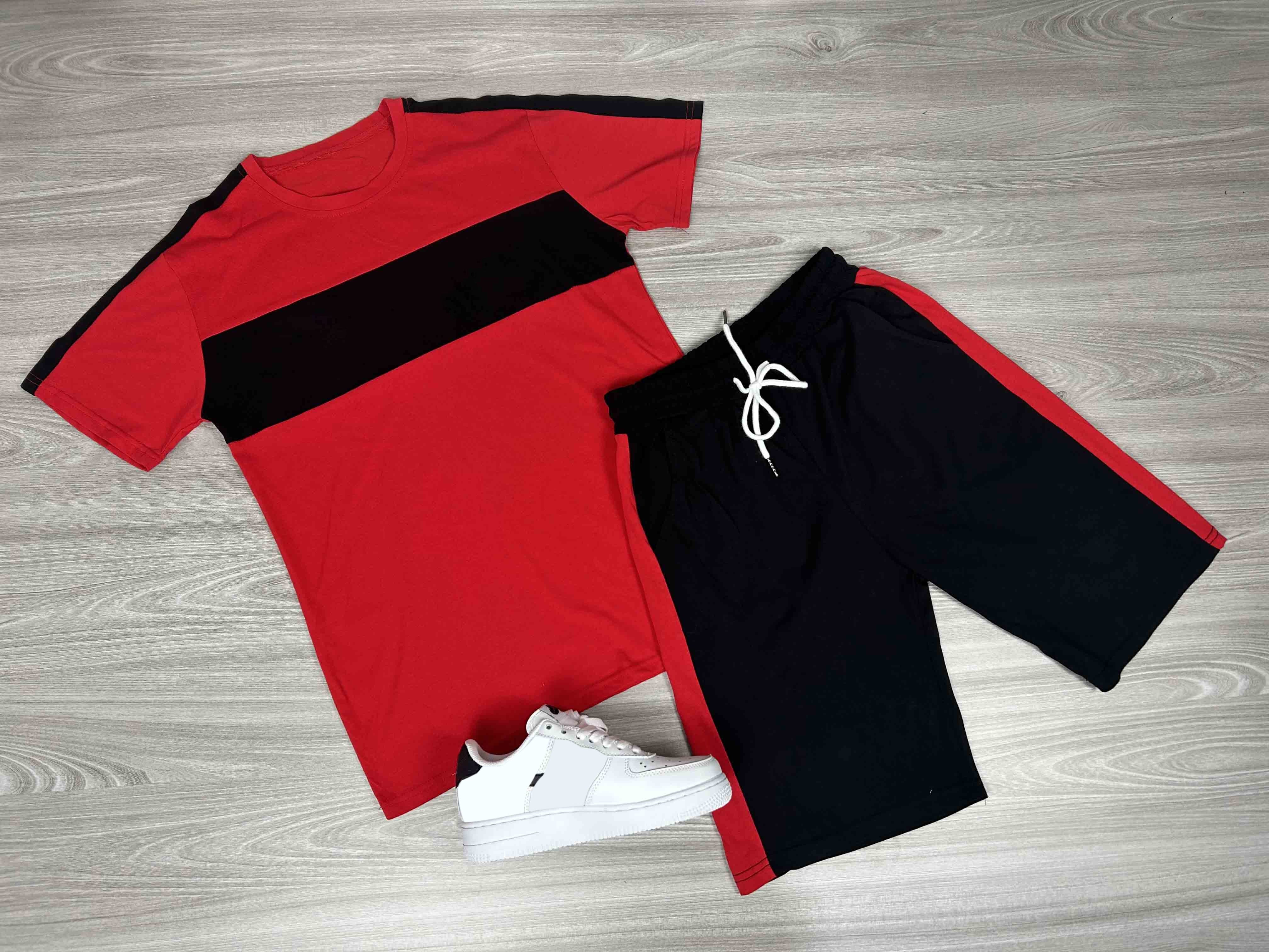Men's Casual Short Sleeve T-Shirt & Athletic Shorts Set - Comfortable Summer Outfit for Gym, Running, and Everyday Wear