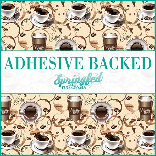 Premium Coffee Pattern #6 Craft Vinyl Sheet 12