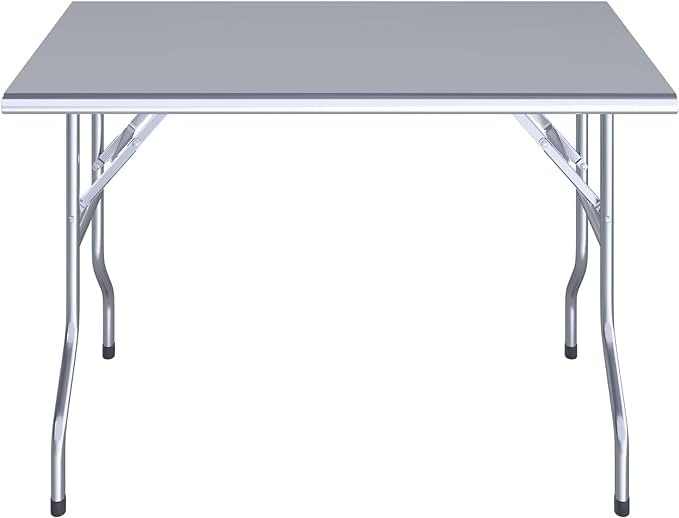Premium NSF Certified Stainless Steel Folding Utility Table - 24